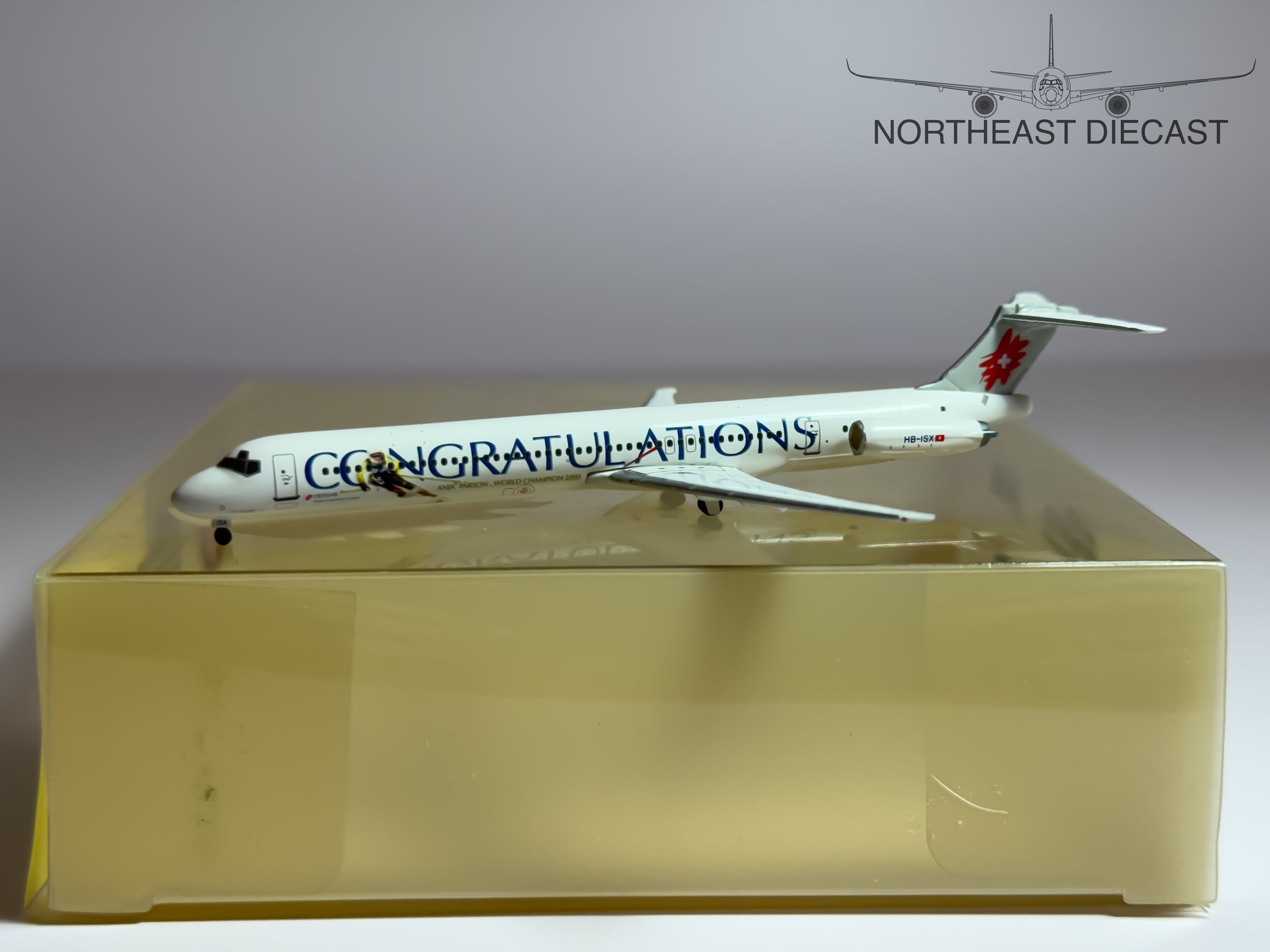 Crossair McDonnell Douglas MD-80 1:400 Phoenix HB-ISX (PH4CRX037)