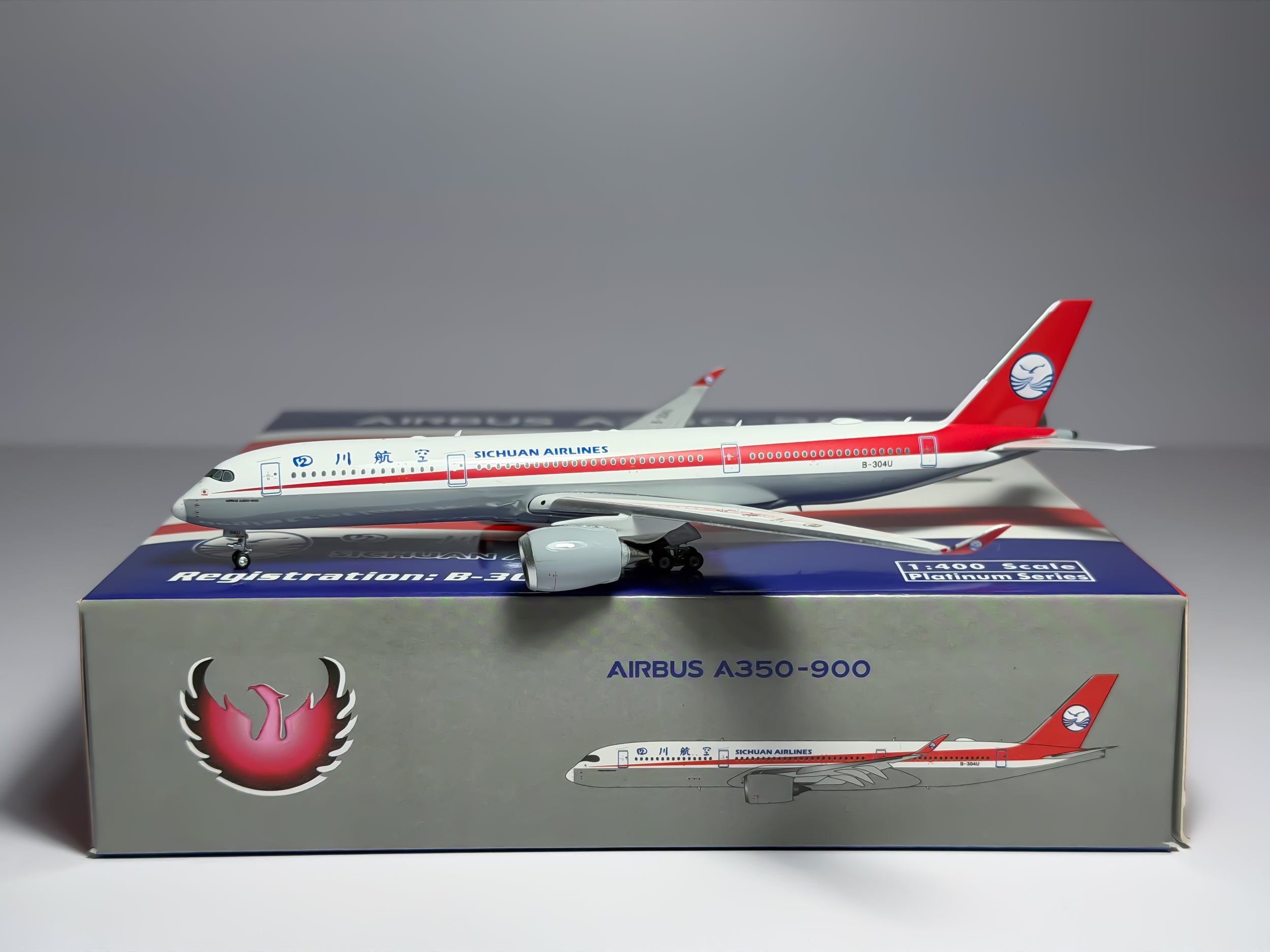 Sichuan Airlines Airbus A350-900 1:400 Phoenix B-304U (PH4CSC1897)