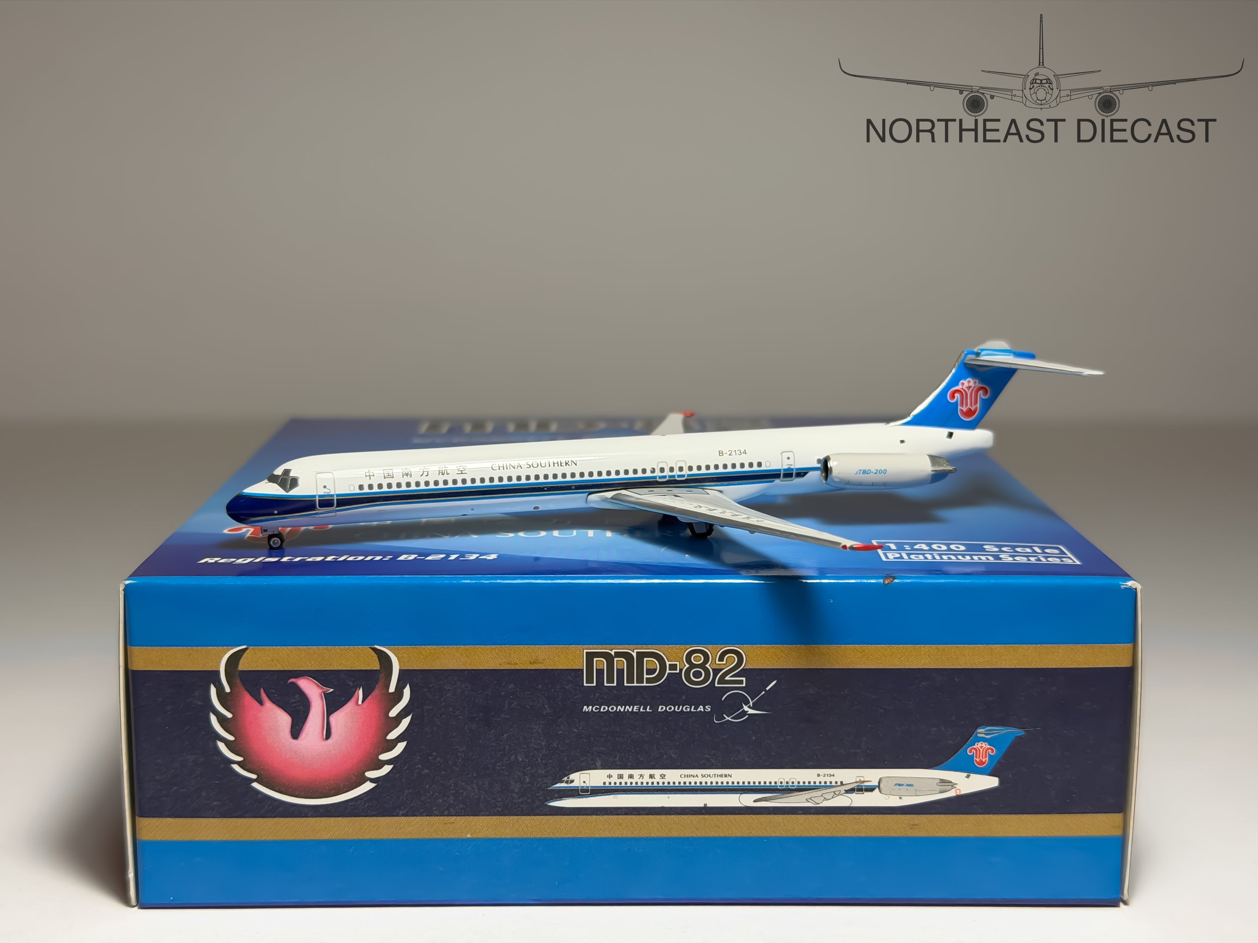China Southern Airlines McDonnell Douglas MD-82 1:400 Phoenix B-2134 (PH4CSN1127)