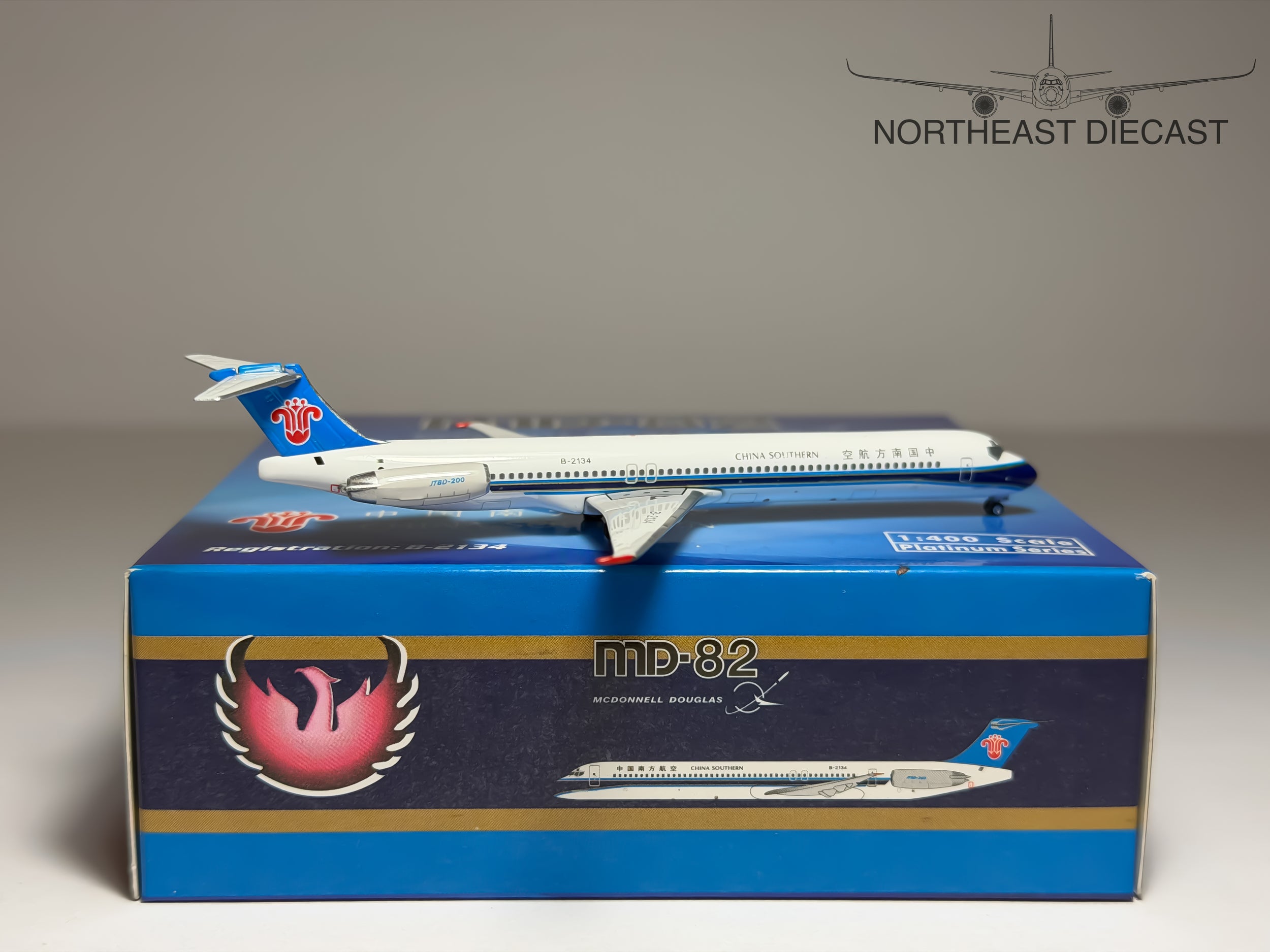 China Southern Airlines McDonnell Douglas MD-82 1:400 Phoenix B-2134 (PH4CSN1127)