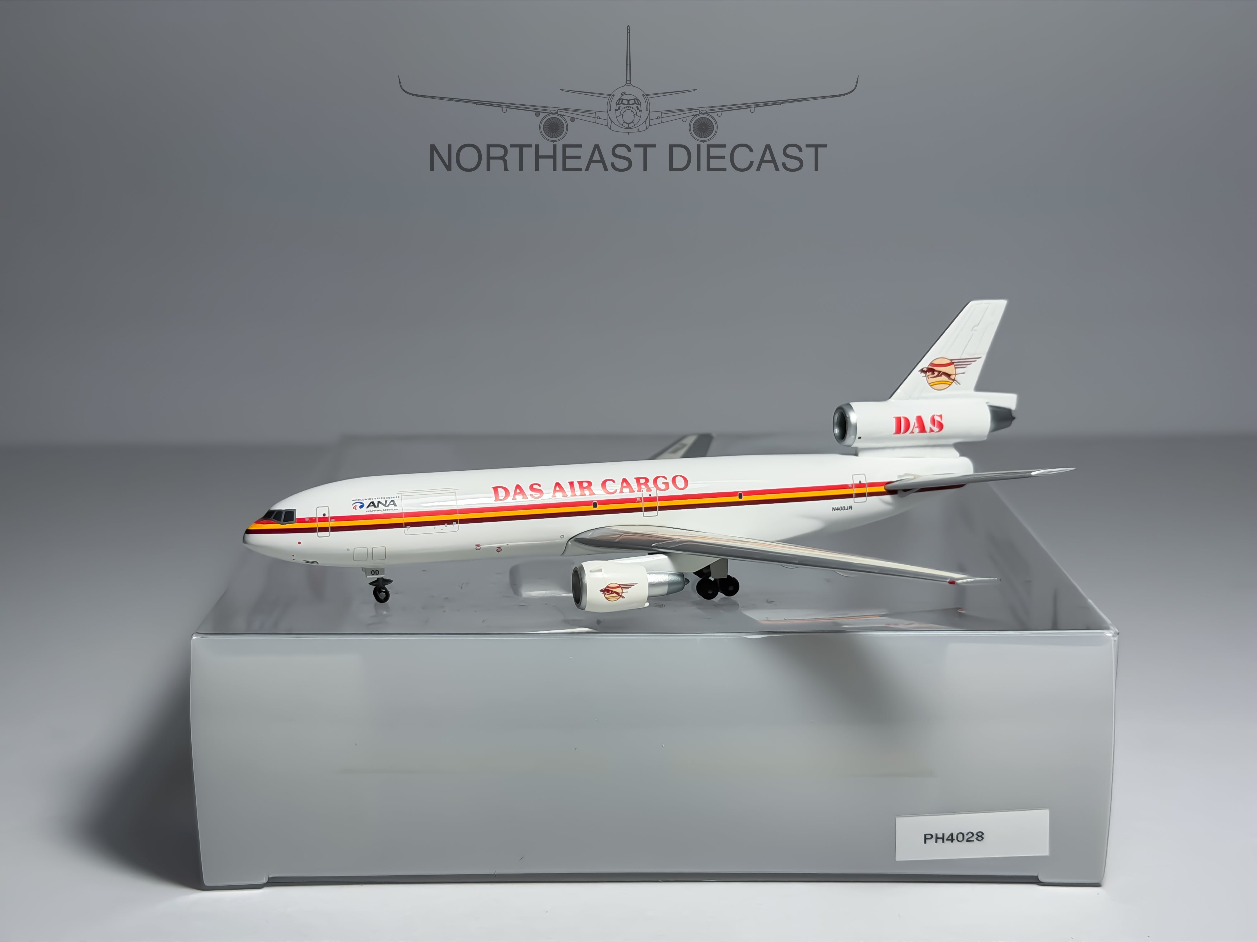 DAS Air Cargo McDonnell Douglas DC-10-30F 1:400 Phoenix N400JR (PH4DAS026)