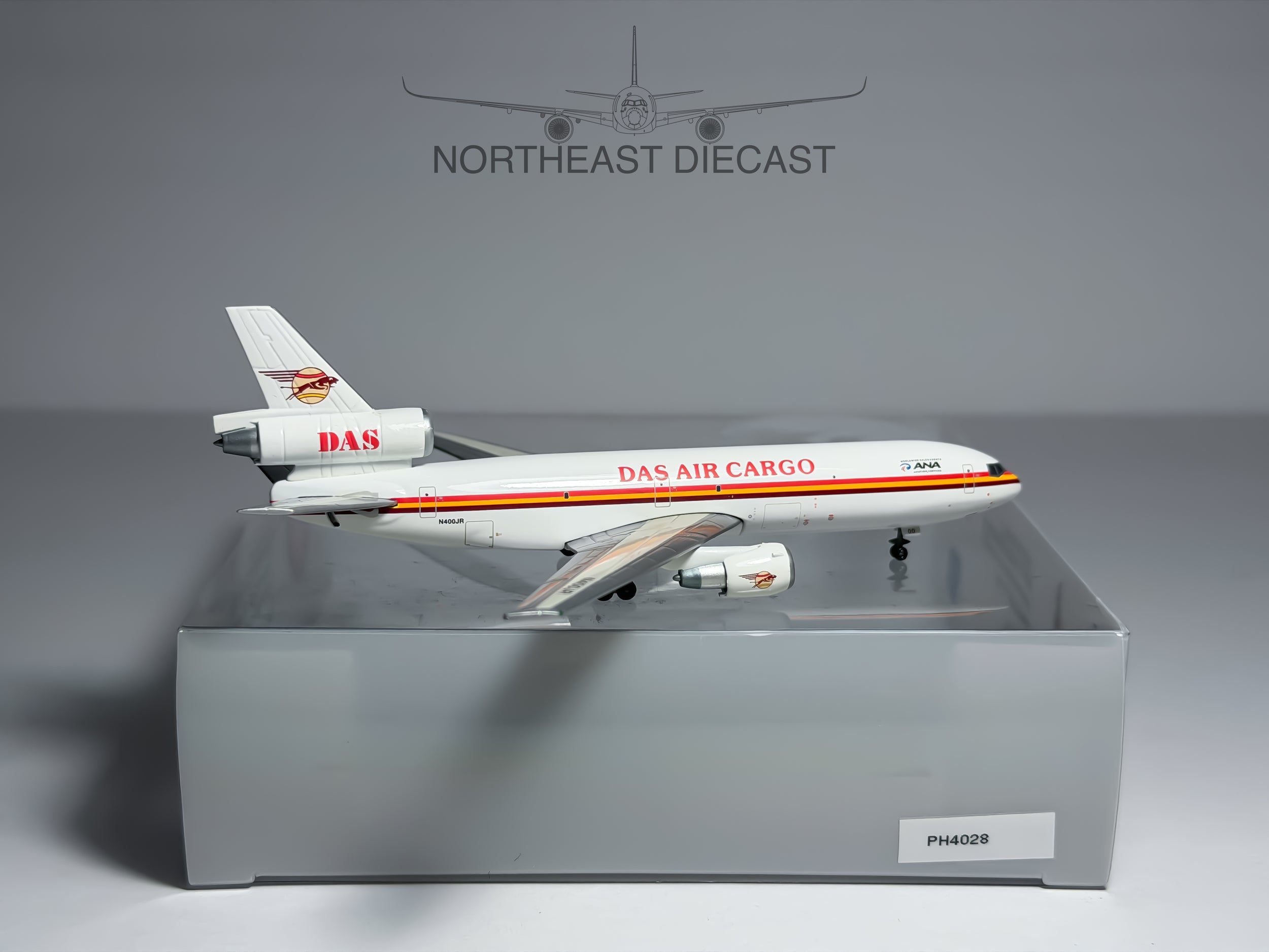 DAS Air Cargo McDonnell Douglas DC-10-30F 1:400 Phoenix N400JR (PH4DAS026)