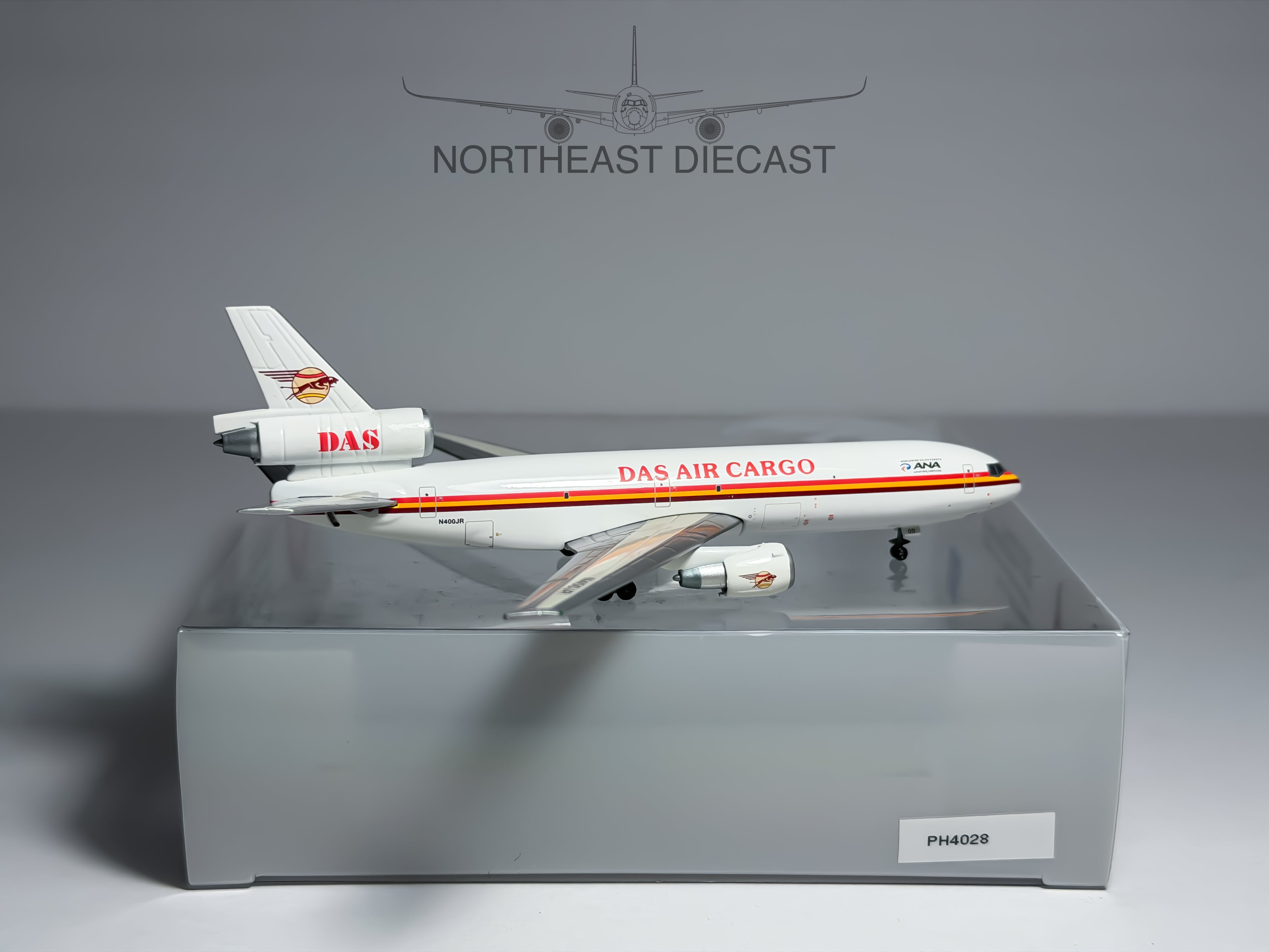 DAS Air Cargo McDonnell Douglas DC-10-30F 1:400 Phoenix N400JR (PH4DAS026)