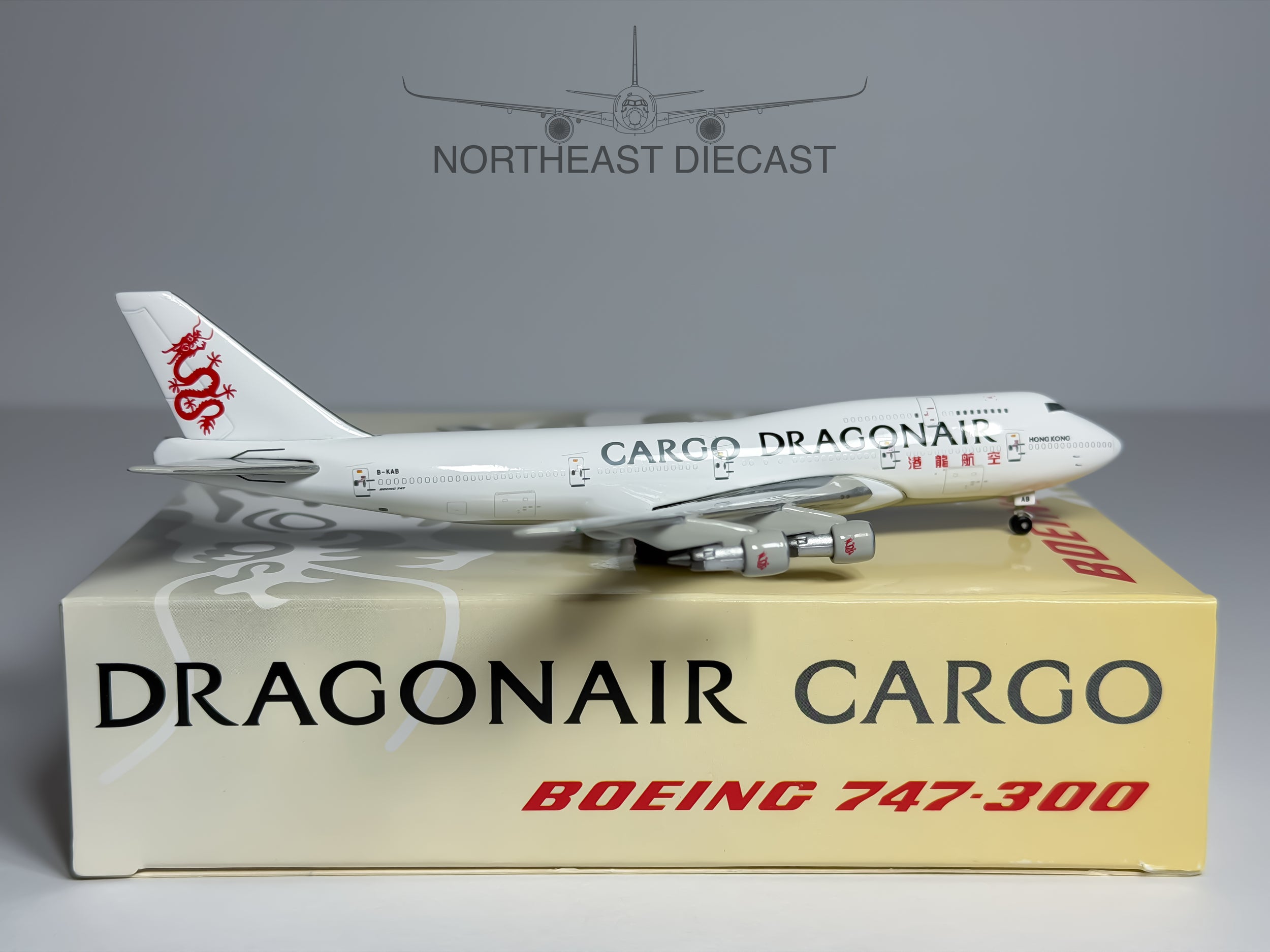 Dragonair Cargo Boeing 747-300F 1:400 Phoenix B-KAB (PH4HDA168)