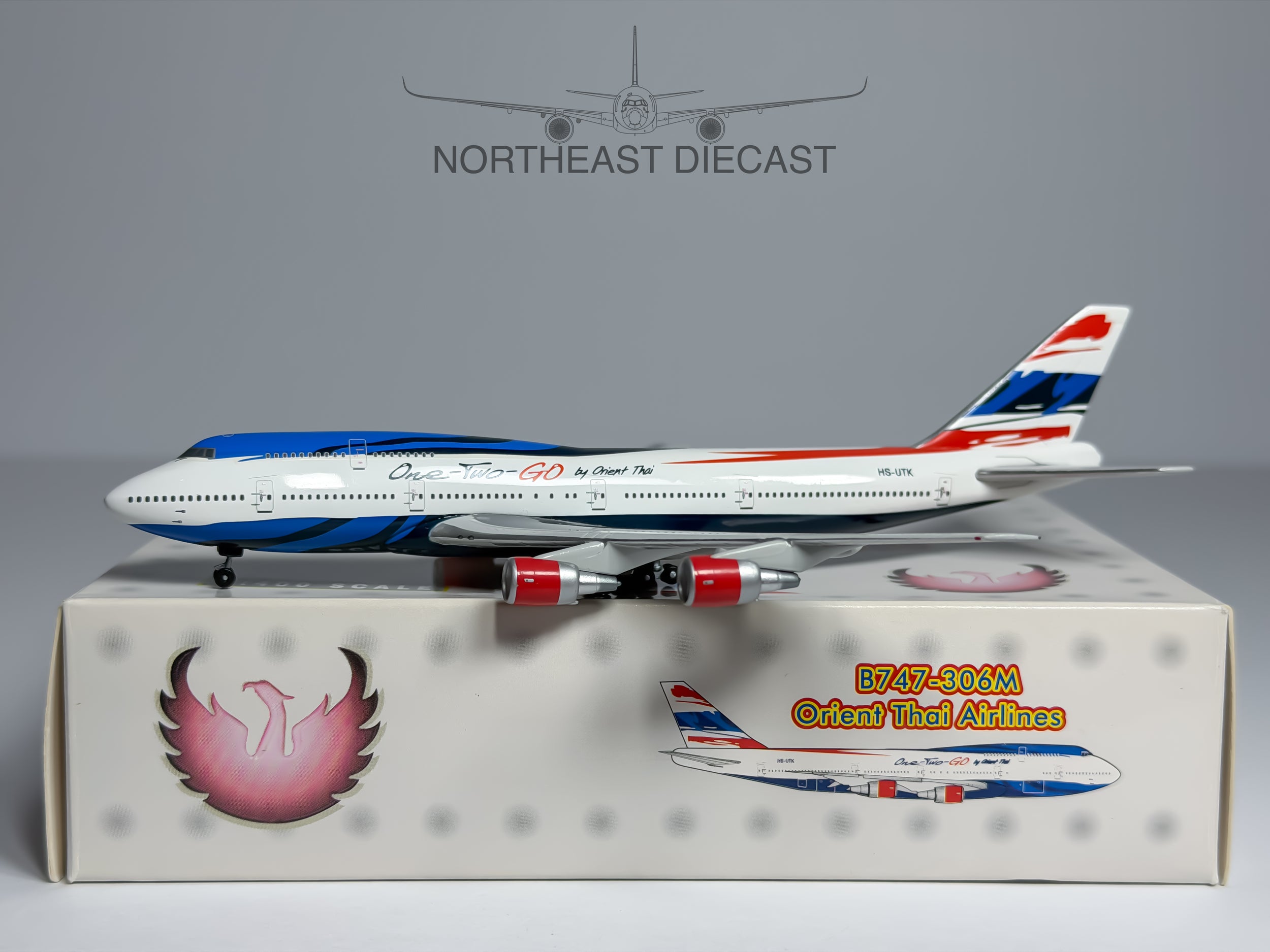 Orient Thai Airlines Boeing 747-300 1:400 Phoenix HS-UTK (PH4OEA1062)