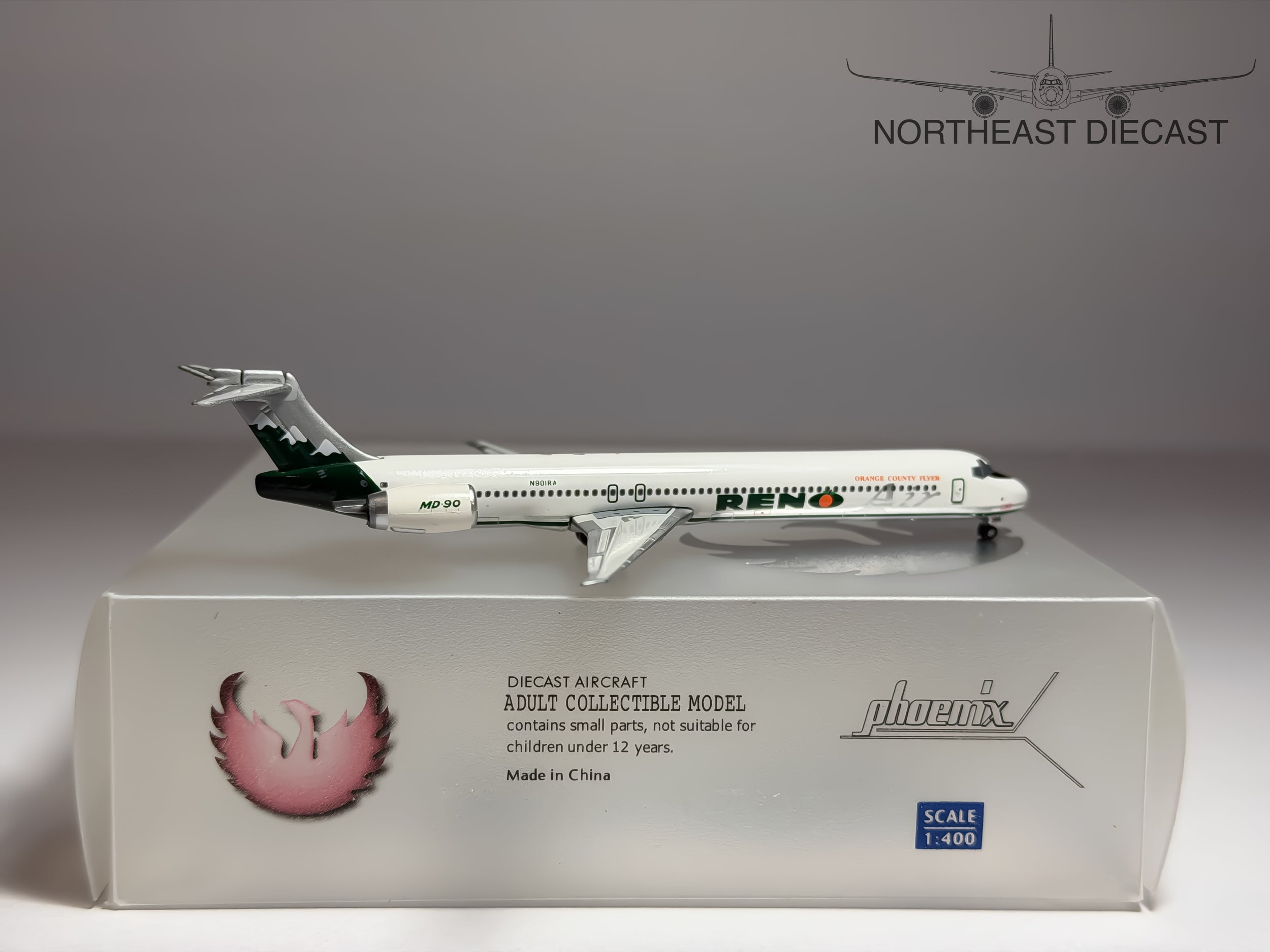 Reno Air McDonnell Douglas MD-83 1:400 Phoenix N901RA (PH4RN0048B)