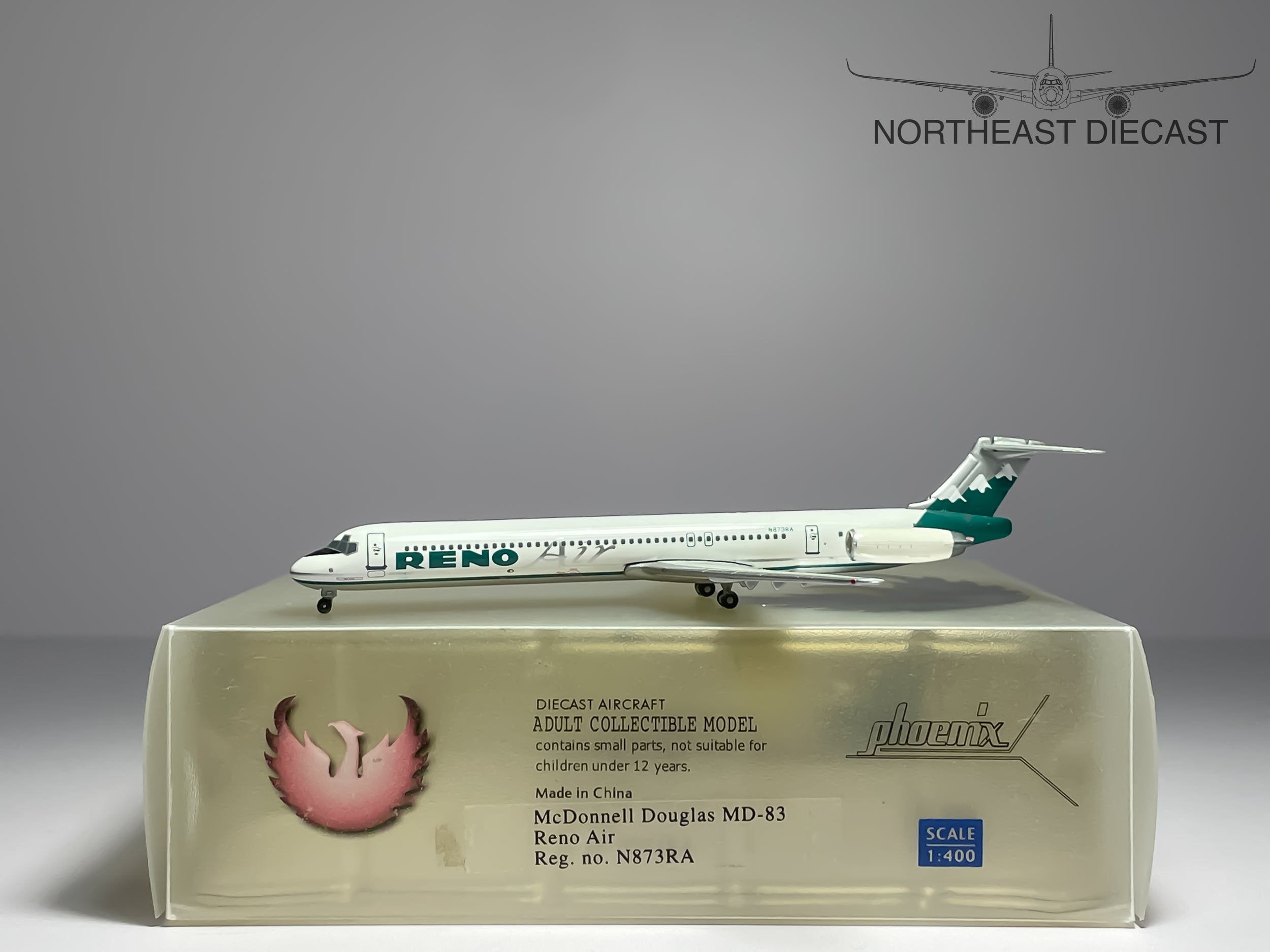 Reno Air McDonnell Douglas MD-83 1:400 Phoenix N873RA (PH4RNO048)