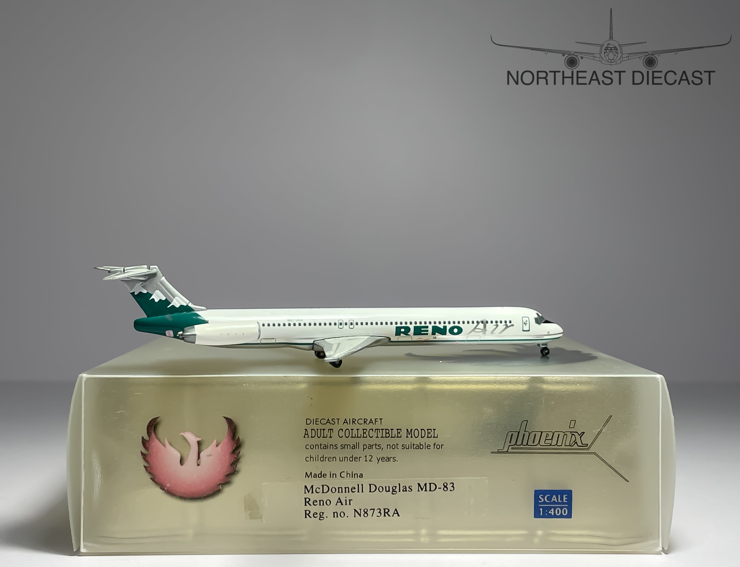 Reno Air McDonnell Douglas MD-83 1:400 Phoenix N873RA (PH4RNO048)