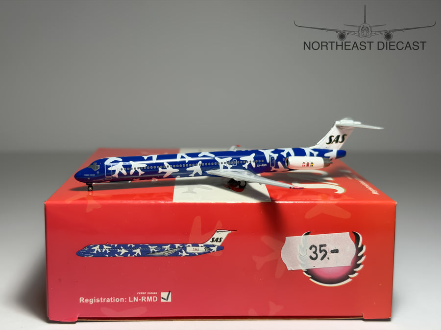 SAS Scandinavian Airlines McDonnell Douglas MD-82 1:400 Phoenix LN-RMD (PH4SAS1283)