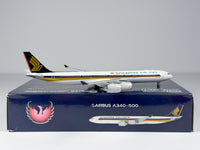 Singapore Airlines Airbus A340-500 1:400 Phoenix 9V-SGE (PH4SIA1047)