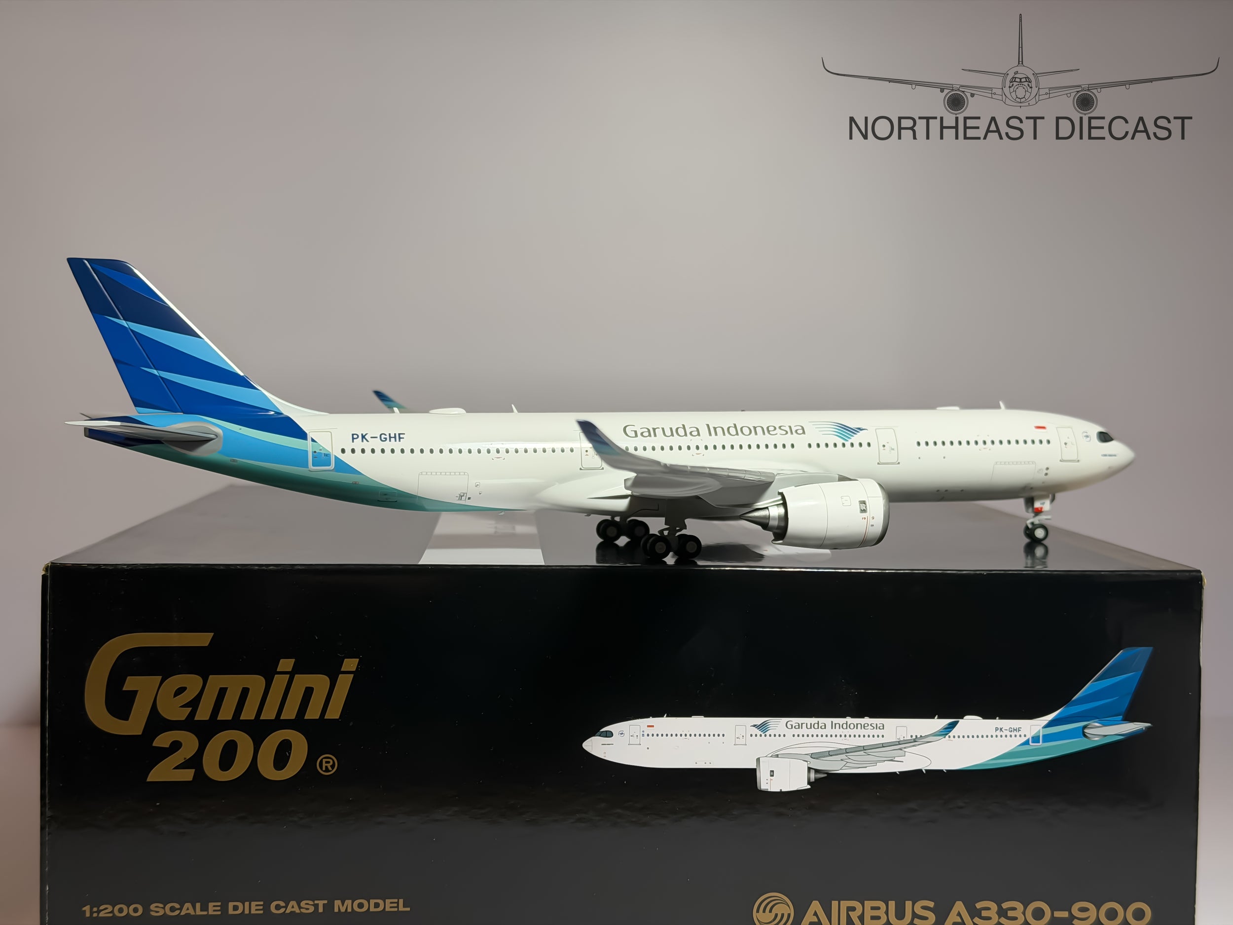 Garuda Indonesia Airbus A330-900neo 1:200 Gemini Jets PK-GHF (G2GIA969)