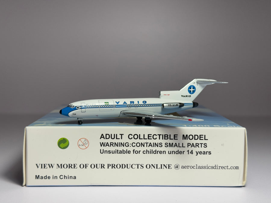 Aeroclassics 1:400 VARIG Brasil Boeing 727-100 PP-VLW 1960s colors AC411352