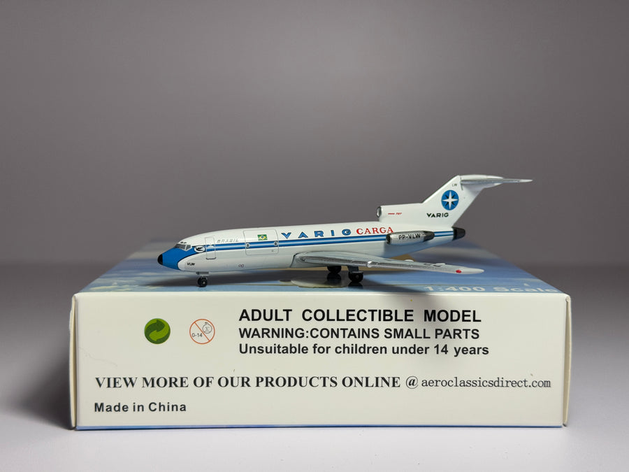 Aeroclassics 1:400 VARIG Brasil Boeing 727-100 PP-VLW Cargo AC411353