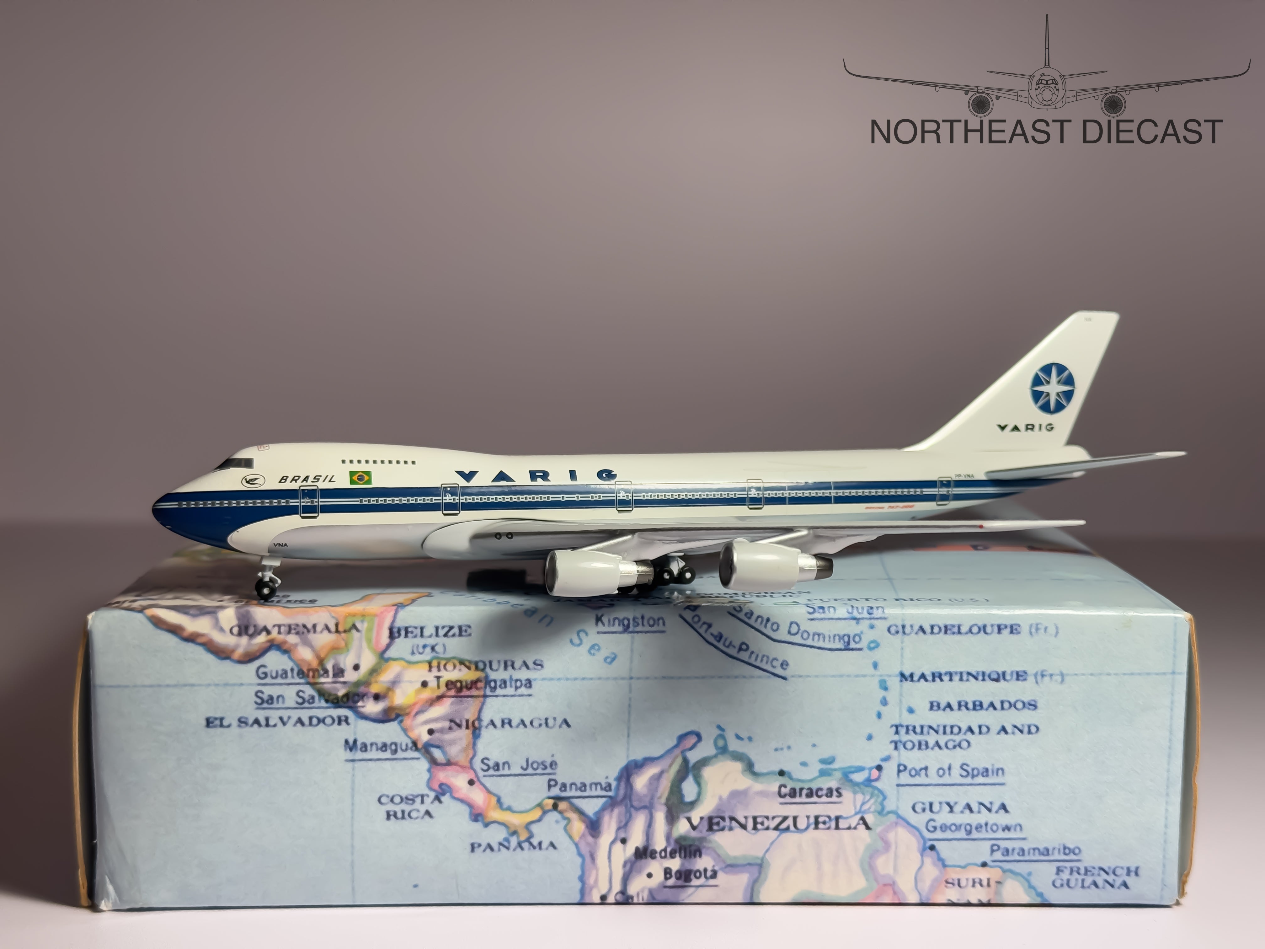 VARIG Brasil Boeing 747-200 1:400 Aeroclassics PP-VNA (ACPPVNA)