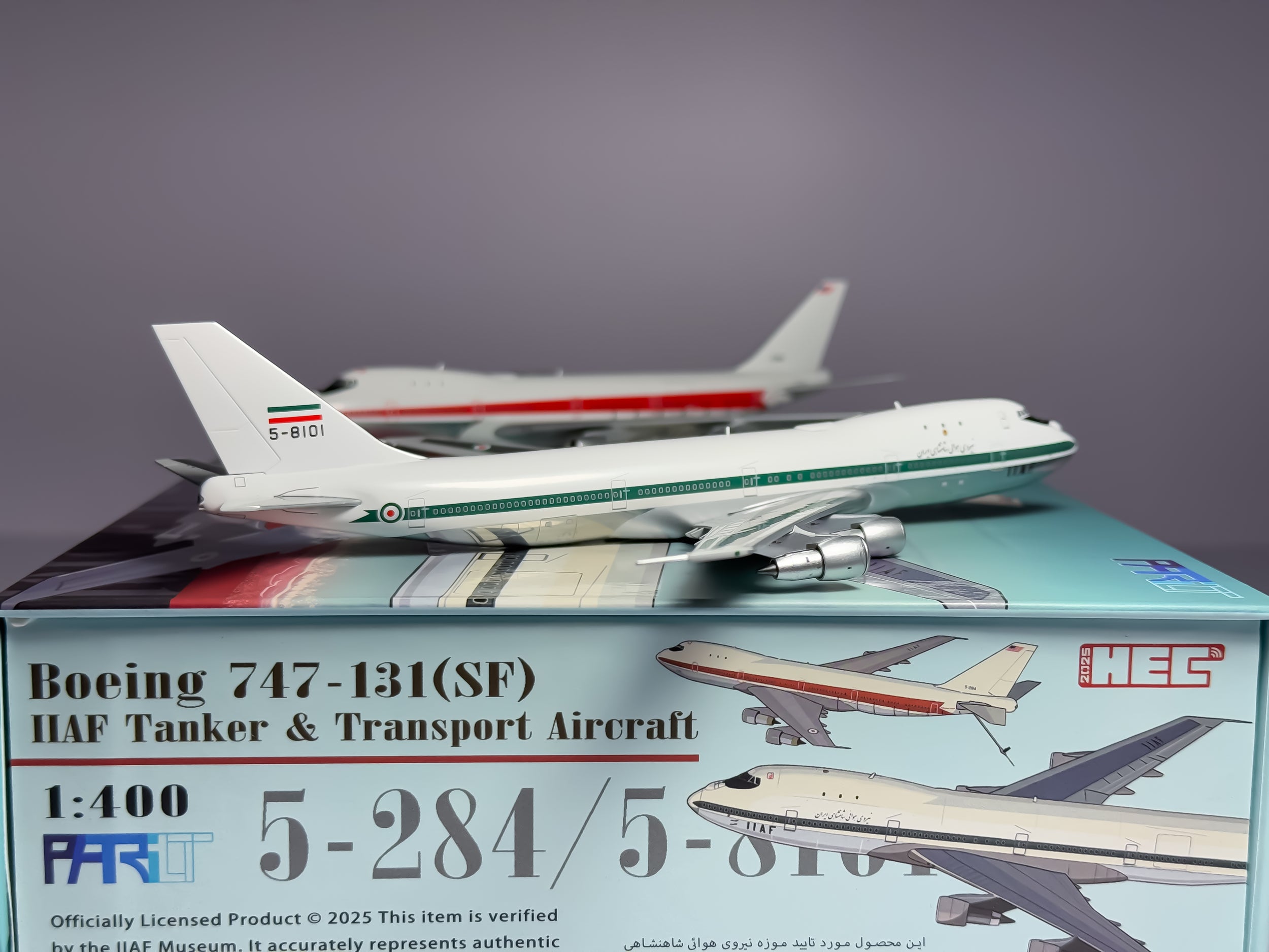 Imperial Iranian Air Force Boeing 747-100F 1:400 Patriot Models 5-284 & 5-8101 (PT-400-017)