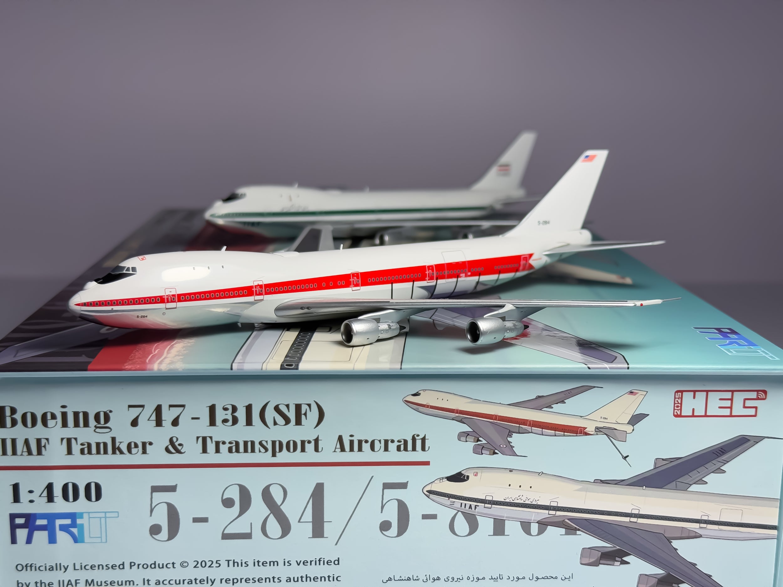 Imperial Iranian Air Force Boeing 747-100F 1:400 Patriot Models 5-284 & 5-8101 (PT-400-017)