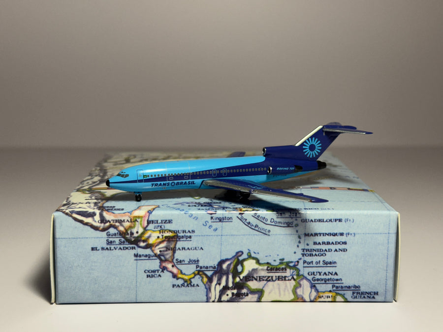 Aeroclassics 1:400 Trans Brasil Boeing 727-100 PT-TCA Blue 1970s ACPTTCA