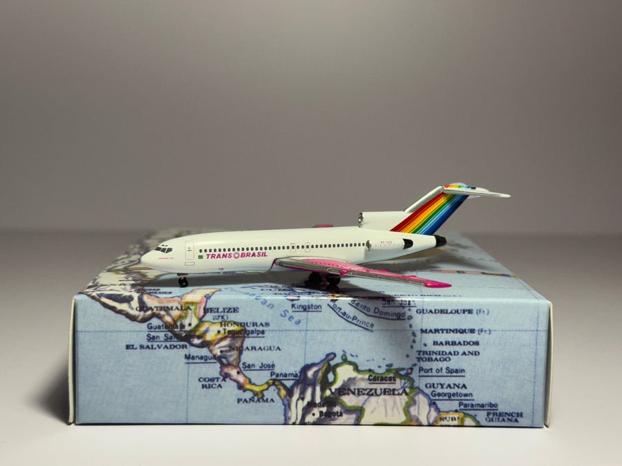 Aeroclassics 1:400 Trans Brasil Boeing 727-100 PT-TCC Pink ACPTTCC