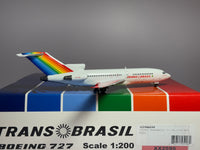 JC Wings 1:200 Transbrasil Boeing 727-100 PT-TYI Red wings XX2596