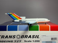 JC Wings 1:200 Transbrasil Boeing 727-100 PT-TYJ Light Blue wings XX2599