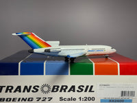 JC Wings 1:200 Transbrasil Boeing 727-100 PT-TYO Blue wings XX2600