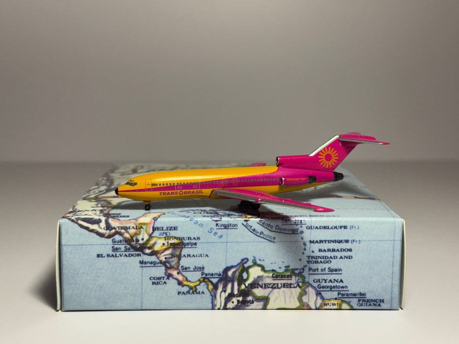 Aeroclassics 1:400 Trans Brasil Boeing 727-100 PT-TYT Orange/Pink 1970s ACPTTYT