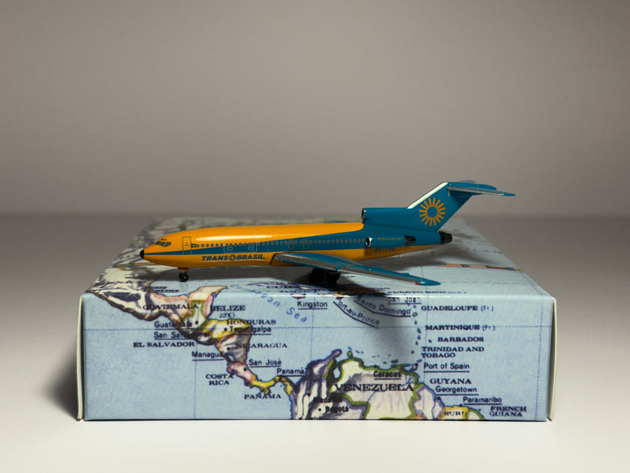 Aeroclassics 1:400 Trans Brasil Boeing 727-100 PT-TYU Orange/Green 1970s ACPTTYU
