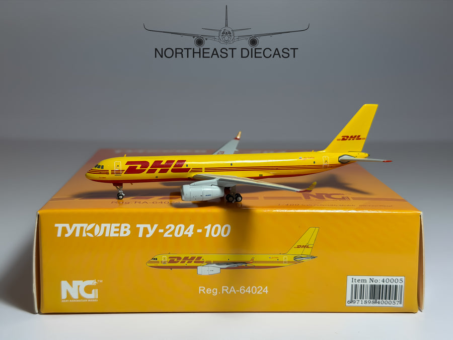 DHL Tupolev TU-204 1:400 NG Models RA-64024 (NG40005)