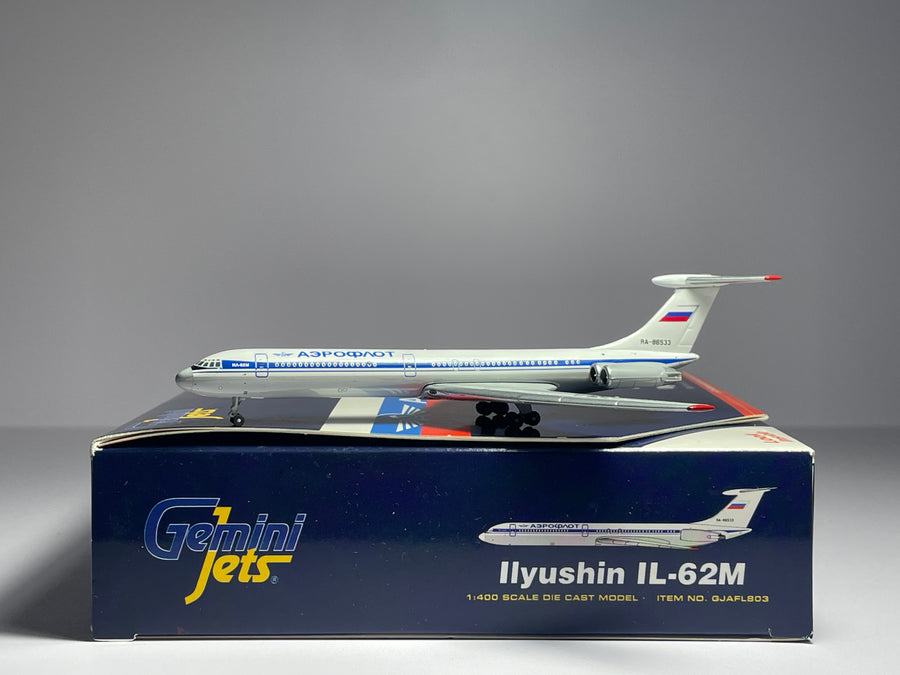 Gemini Jets 1:400 Aeroflot Ilyushin IL-62M RA-86533 blue stripe GJAFL803