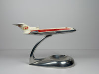 1:200 Trans World Airlines (TWA) Boeing 727-100 (N851TW) - Dual Globes | Riffe Ashtray