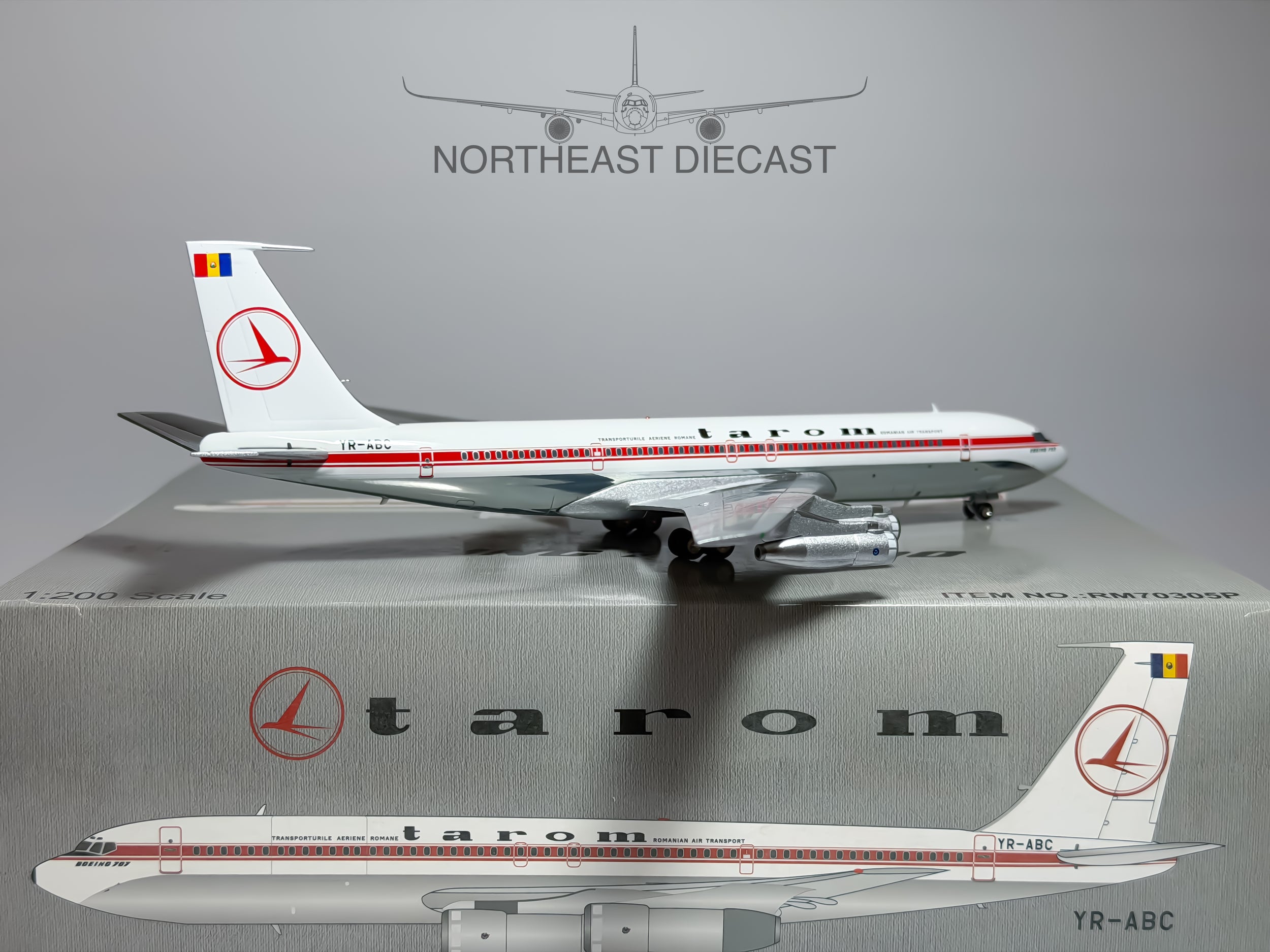 Tarom Boeing 707-320C 1:200 Inflight200 YR-ABC (RM70305P)
