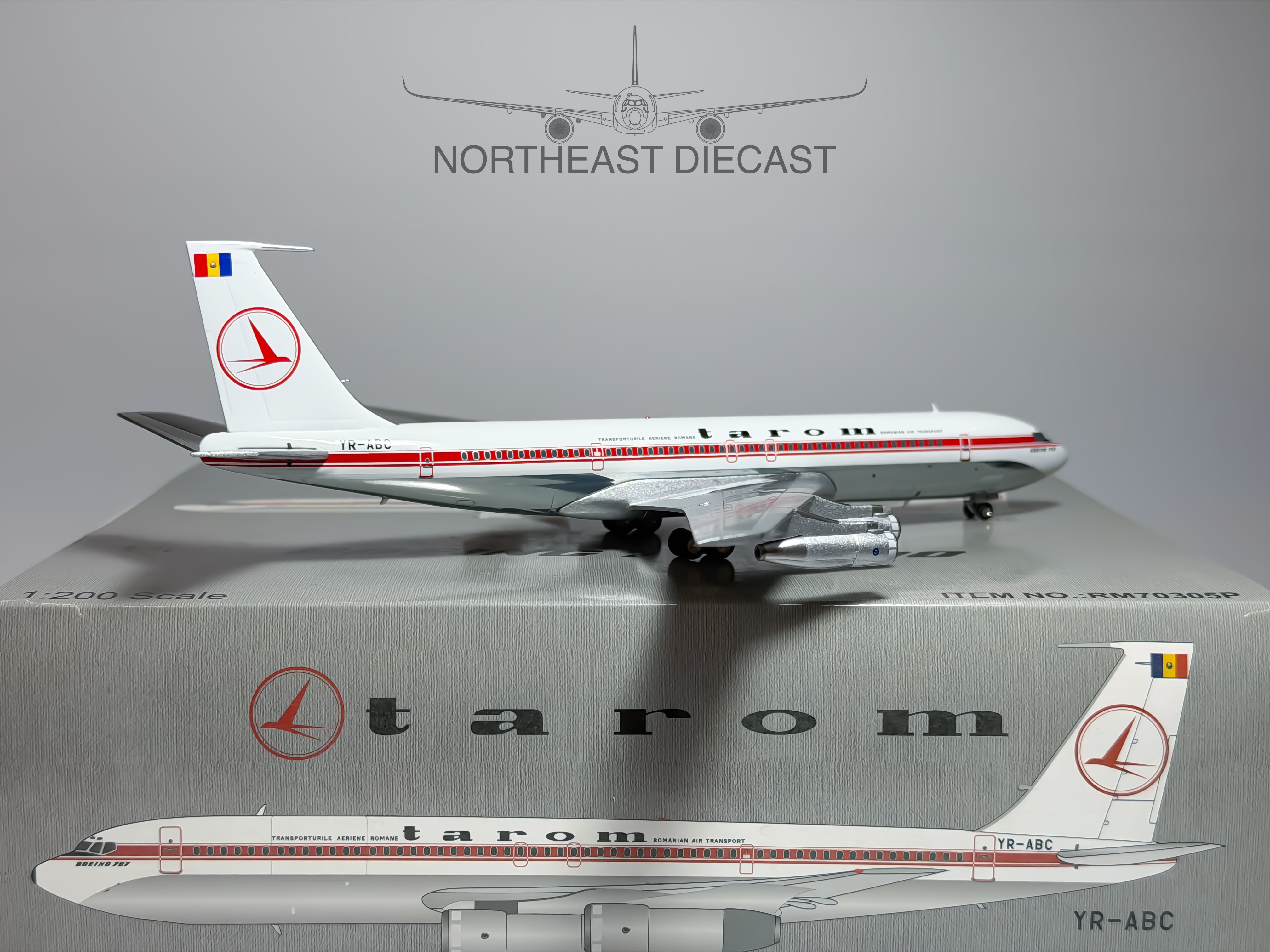 Tarom Boeing 707-320C 1:200 Inflight200 YR-ABC (RM70305P)