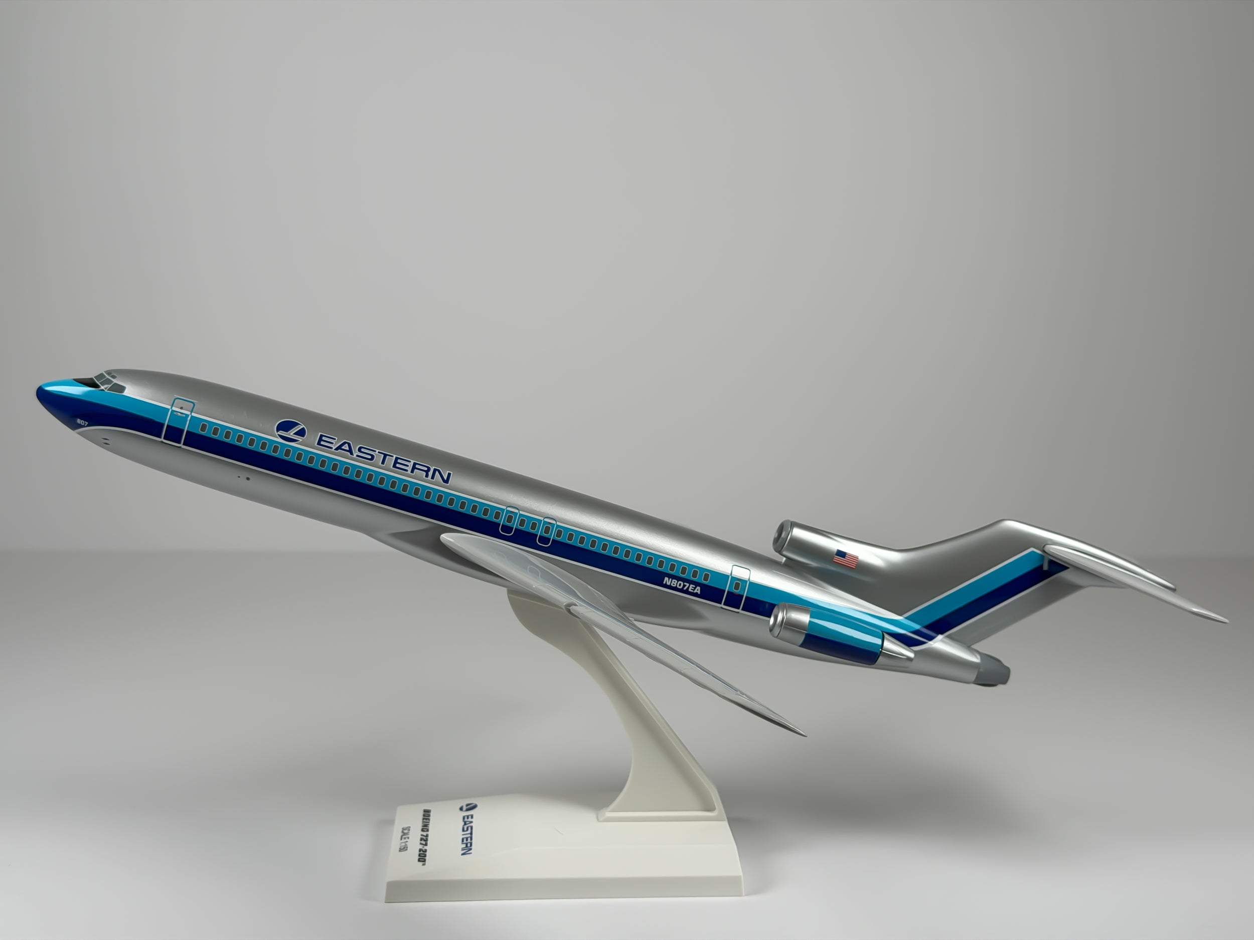 1:150 Eastern Air Lines Boeing 727-200 (N807EA) - Grey Hockey Stick | Sky Marks