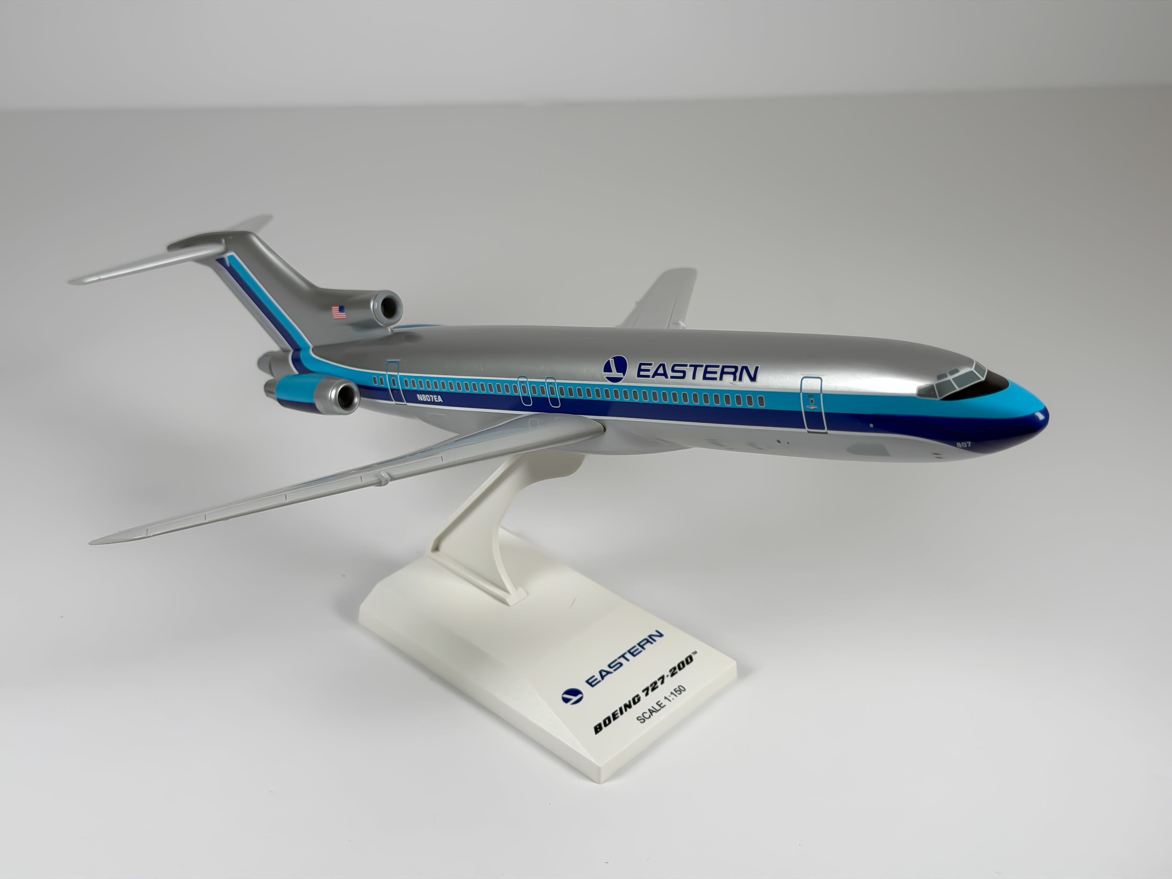 1:150 Eastern Air Lines Boeing 727-200 (N807EA) - Grey Hockey Stick | Sky Marks