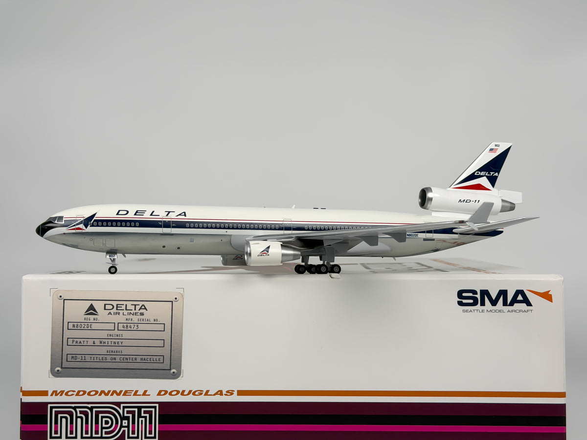 Delta Air Lines McDonnell Douglas MD-11 1:200 Seattle Models N802DE (SM2-001-006-02)