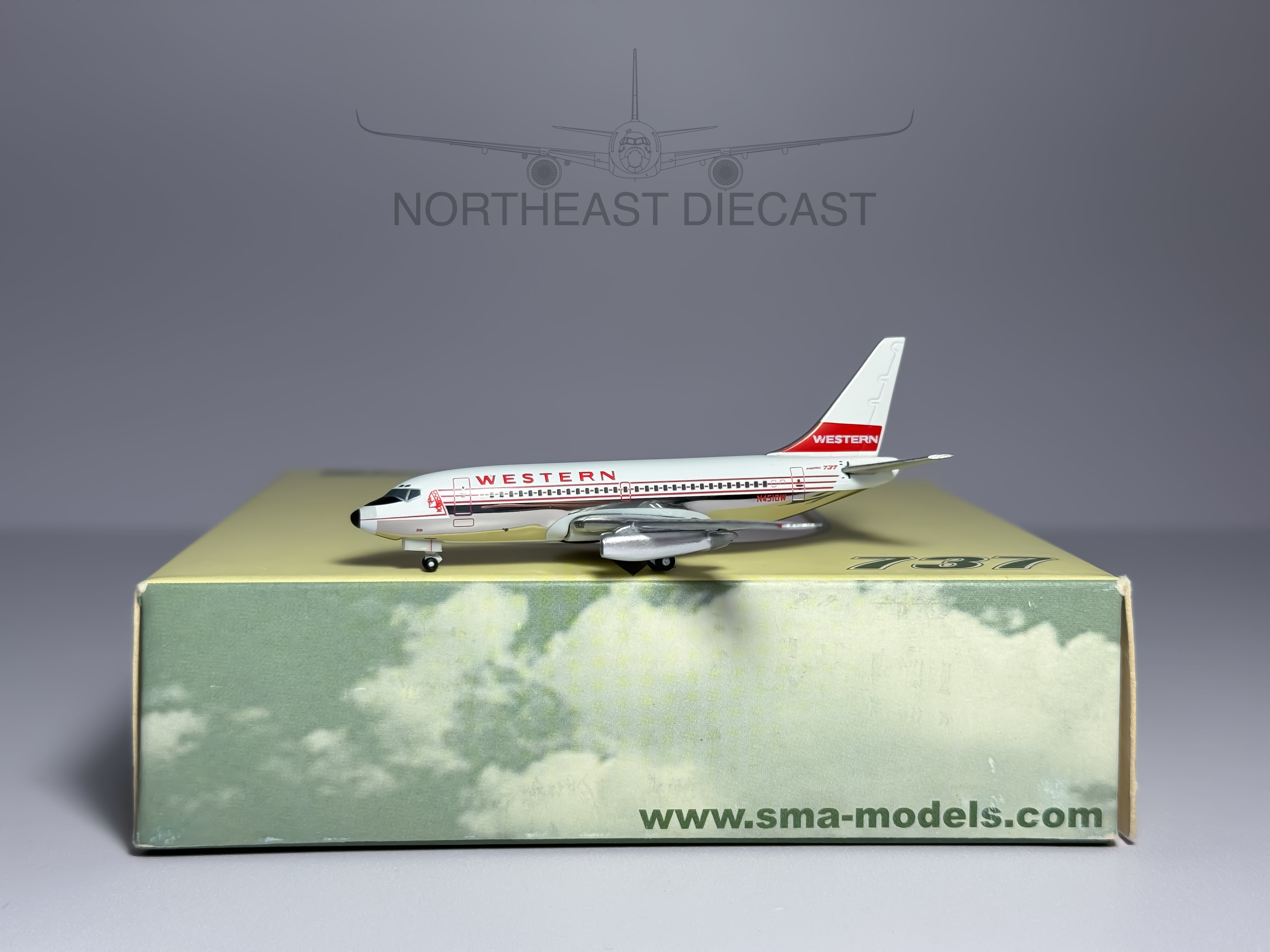Western Airlines Boeing 737-200 1:400 SMAC N4510W (SMA030402)