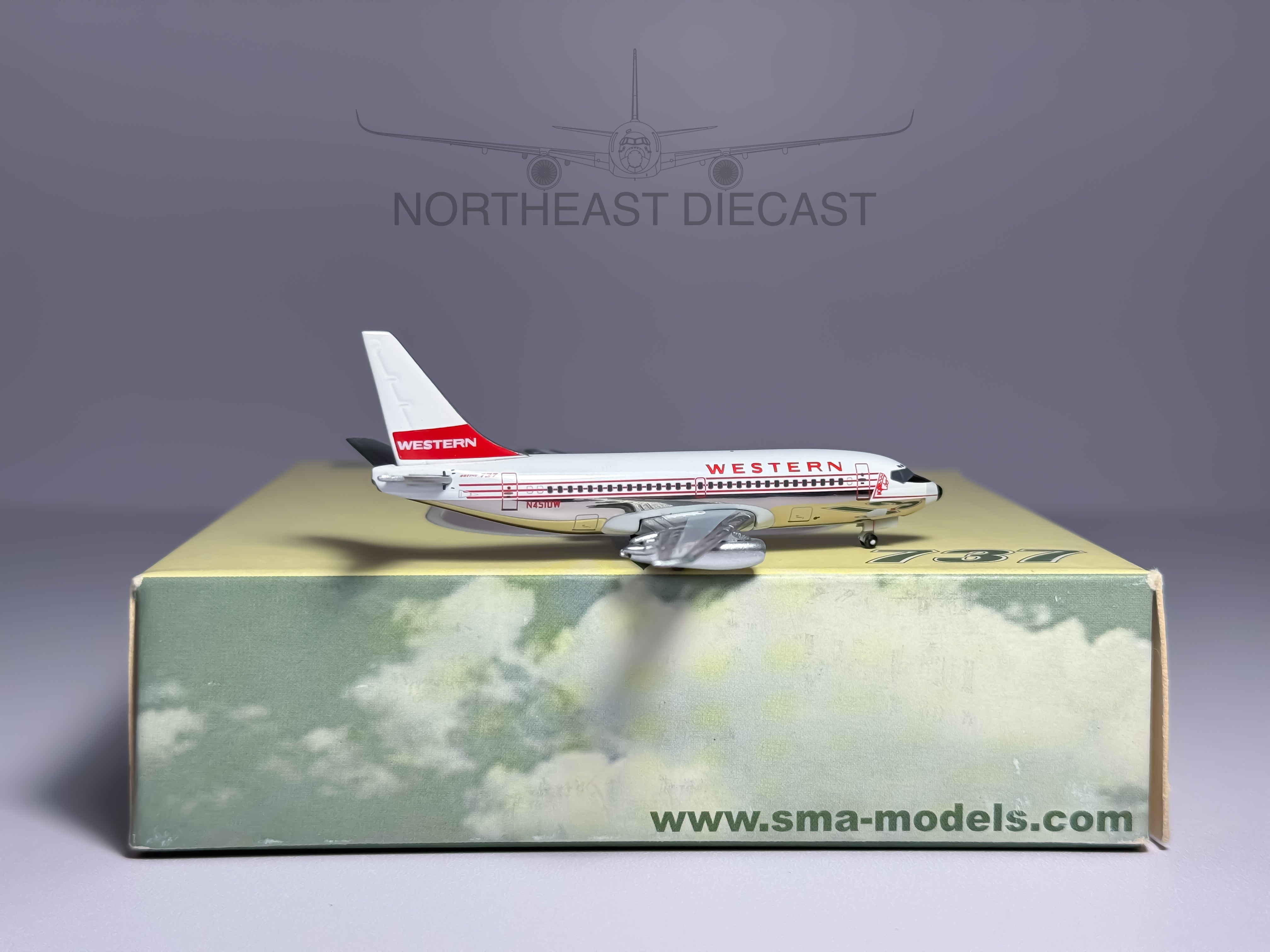 Western Airlines Boeing 737-200 1:400 SMAC N4510W (SMA030402)