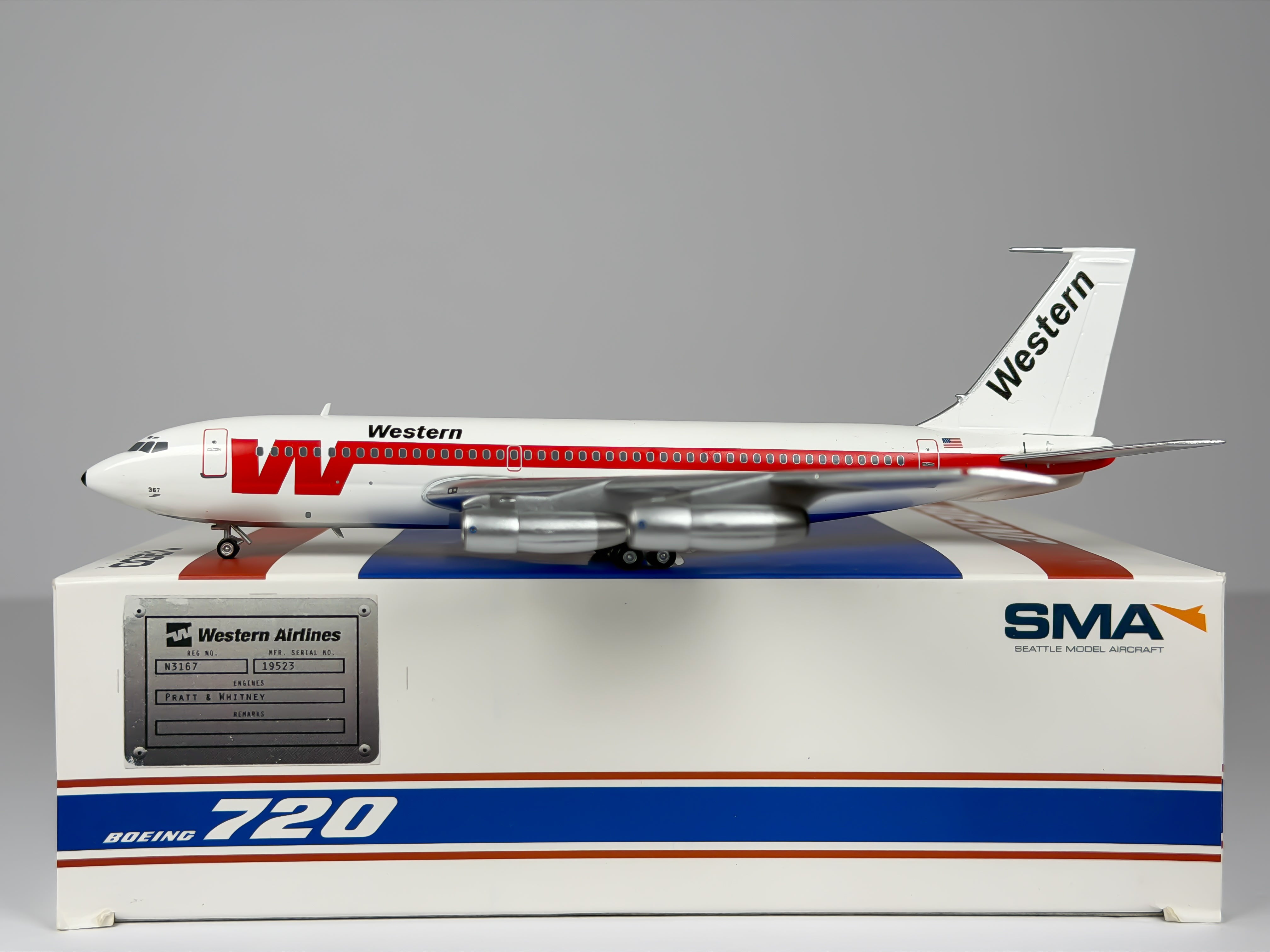 Western Airlines Boeing 720 1:200 SMAC N3167 (SMA2-005-050-03)