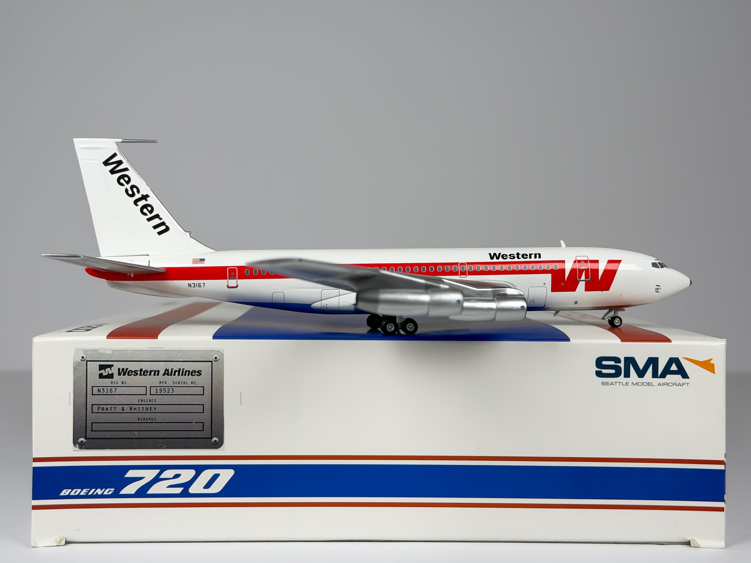 Western Airlines Boeing 720 1:200 SMAC N3167 (SMA2-005-050-03)