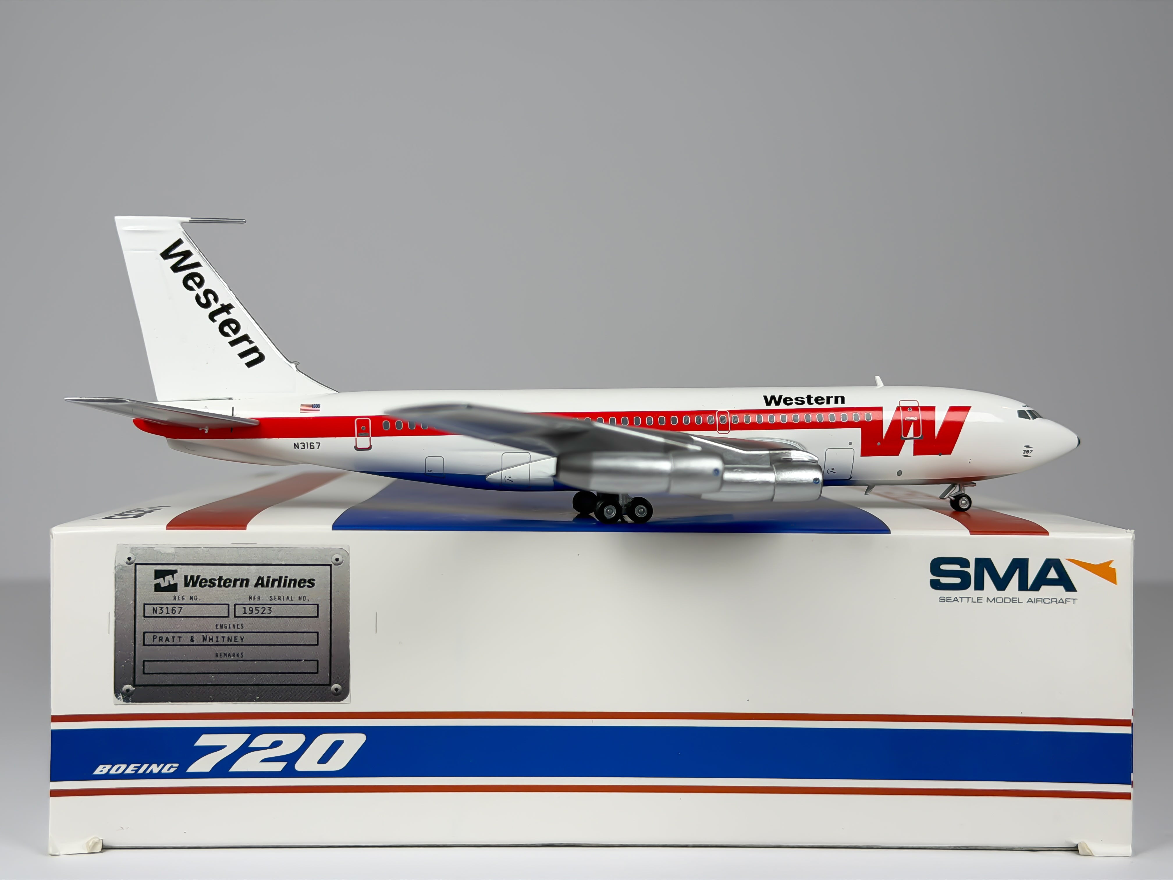 Western Airlines Boeing 720 1:200 SMAC N3167 (SMA2-005-050-03)