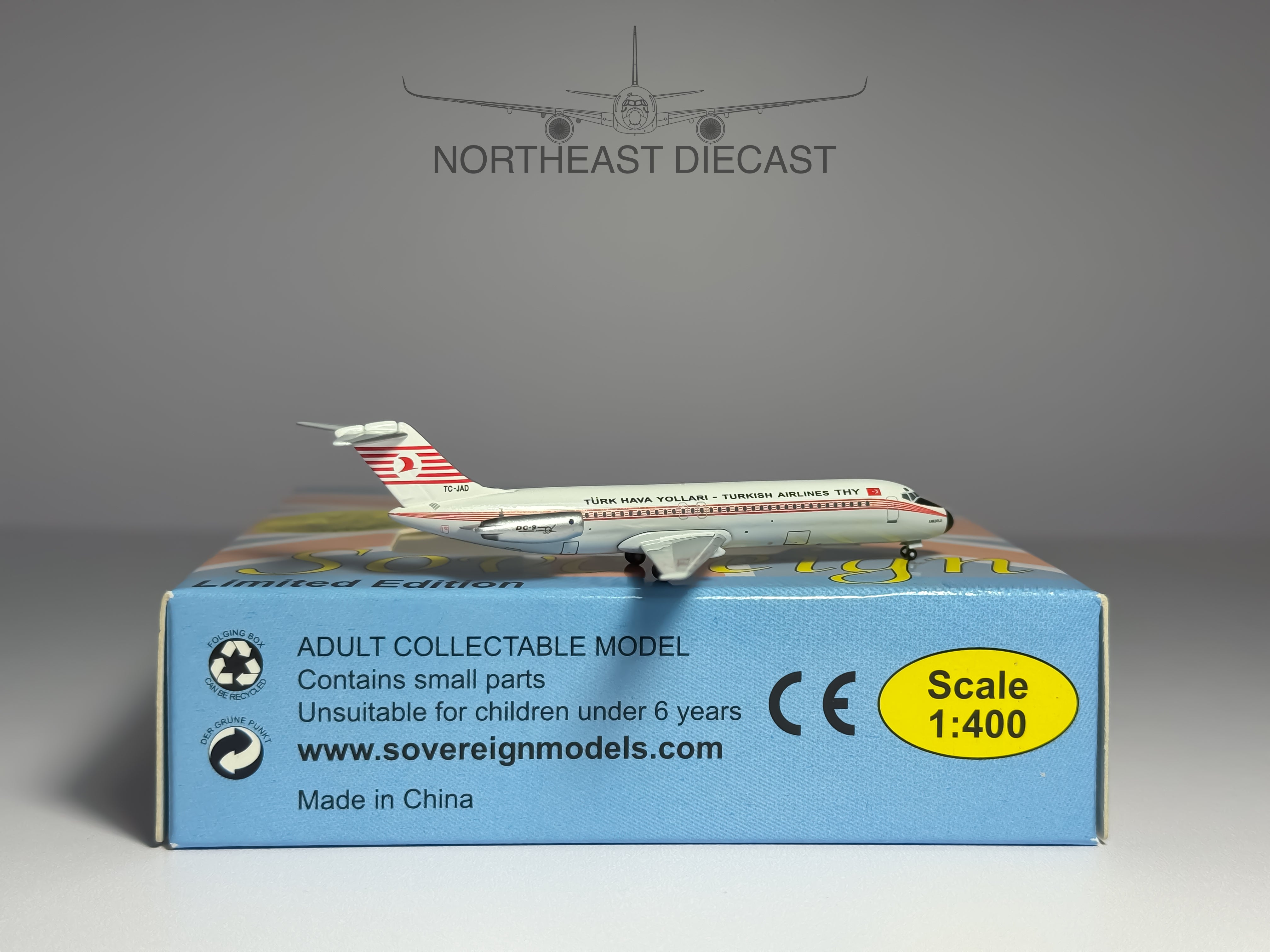Turkish Douglas DC-9-30 1:400 Aeroclassics TC-JAD (SOVTHY18)