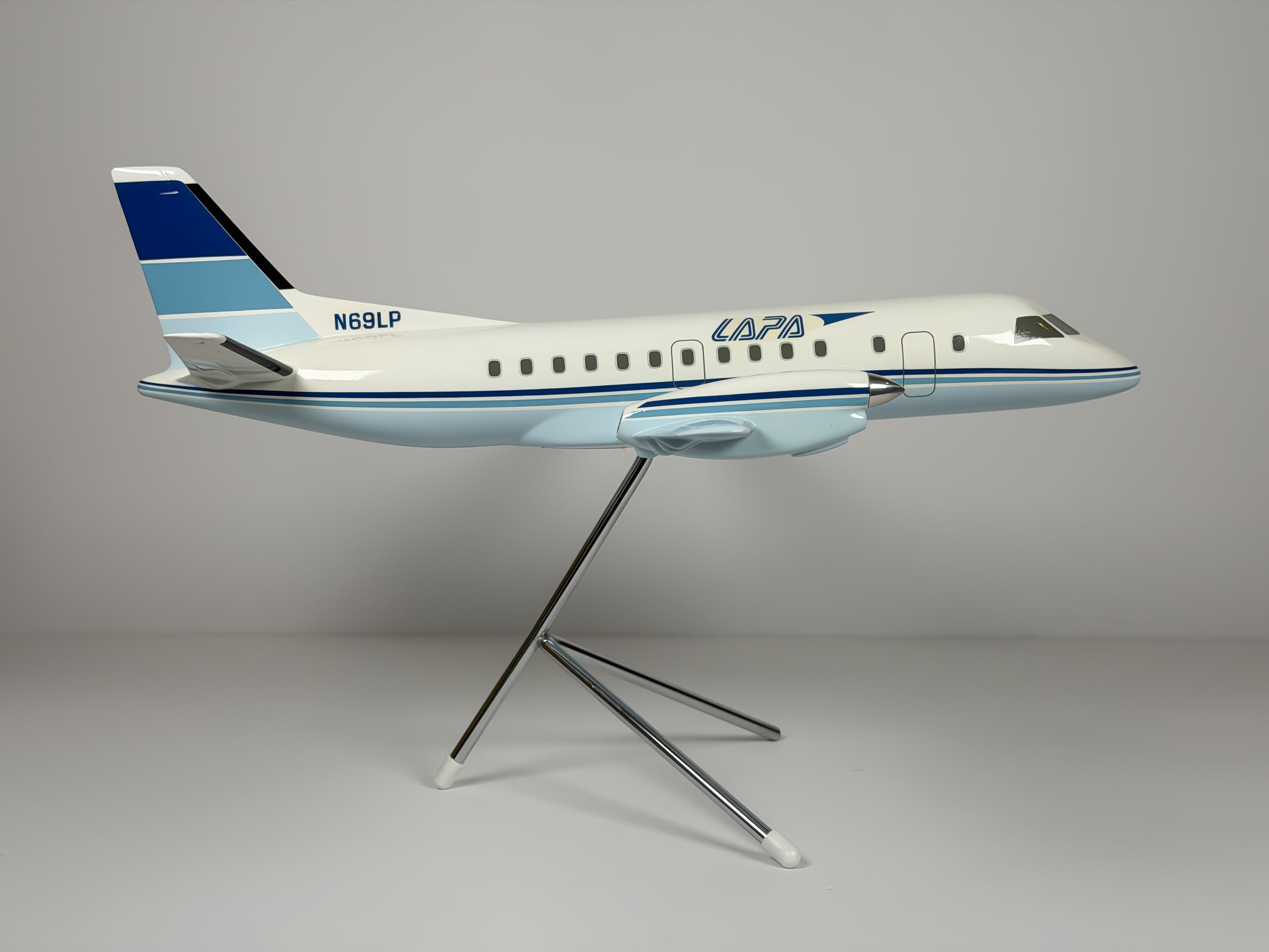 1:50 LAPA Saab 340 (N69LP) - Blue Cheatlines | Space Models