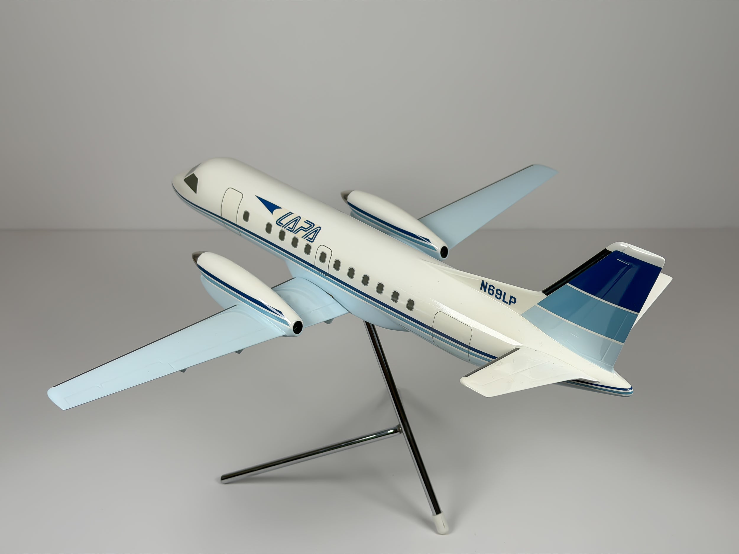 1:50 LAPA Saab 340 (N69LP) - Blue Cheatlines | Space Models