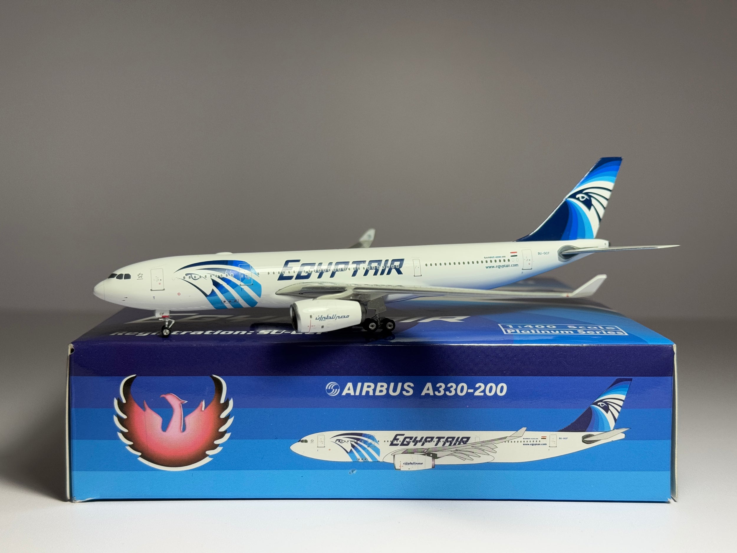 Phoenix Models 1:400 Egyptair Airbus A330-200 SU-GCF PH4MSR701