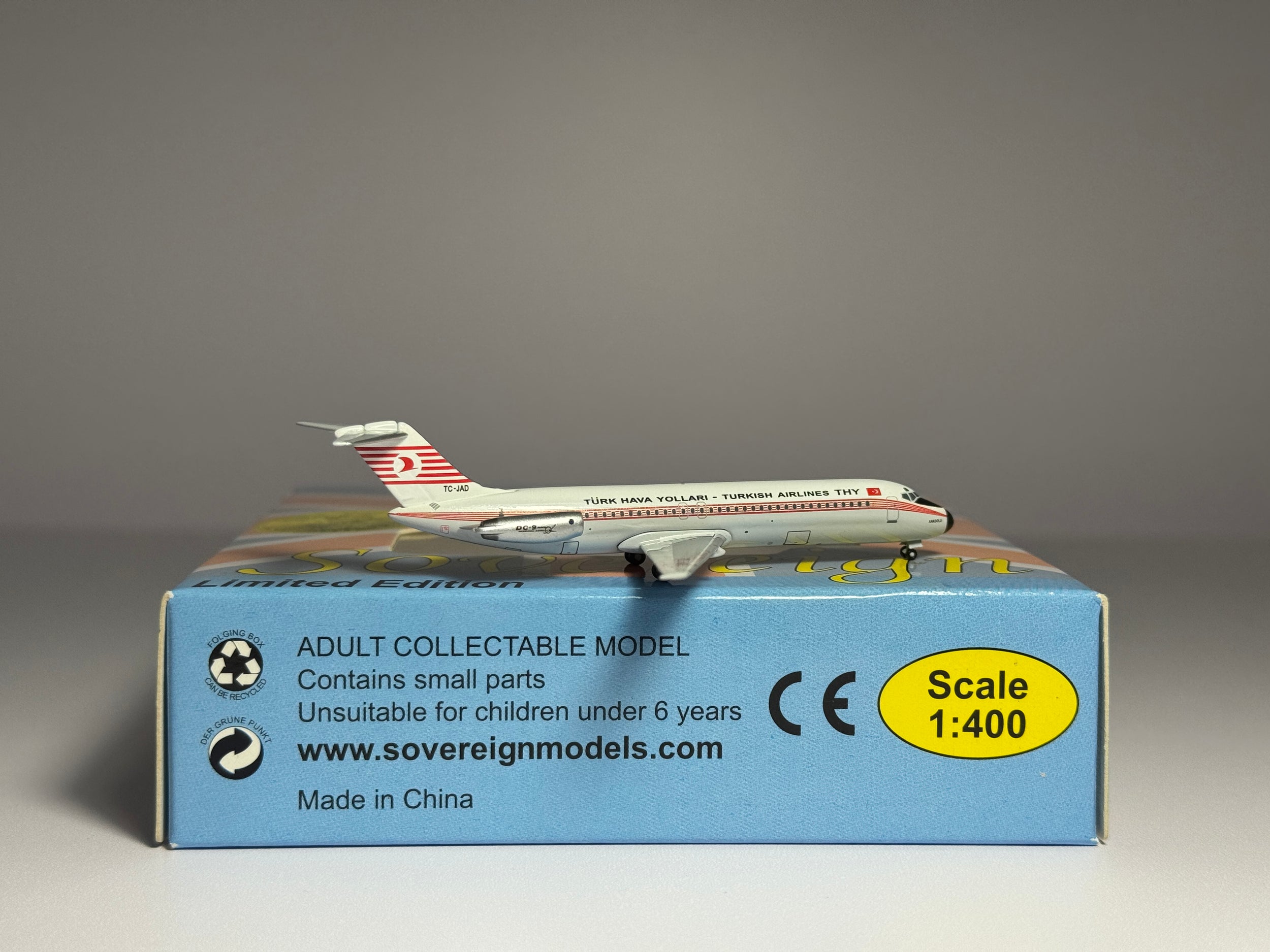 Aeroclassics 1:400 Turkish Airlines Douglas DC-9-30 TC-JAD old scheme SOVTHY18