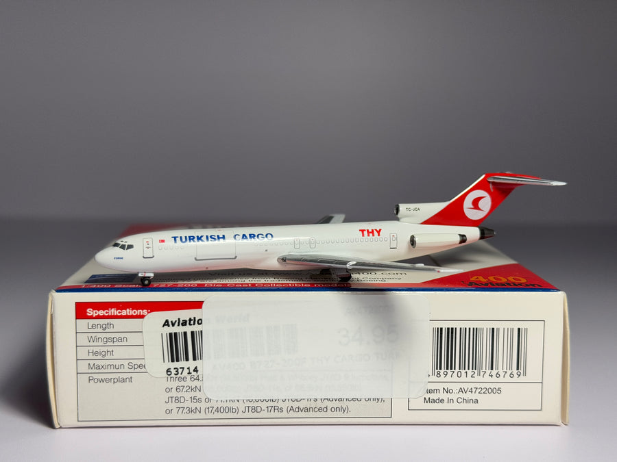 Aviation400 1:400 Turkish Cargo Boeing 727-200 TC-JCA AV4722005