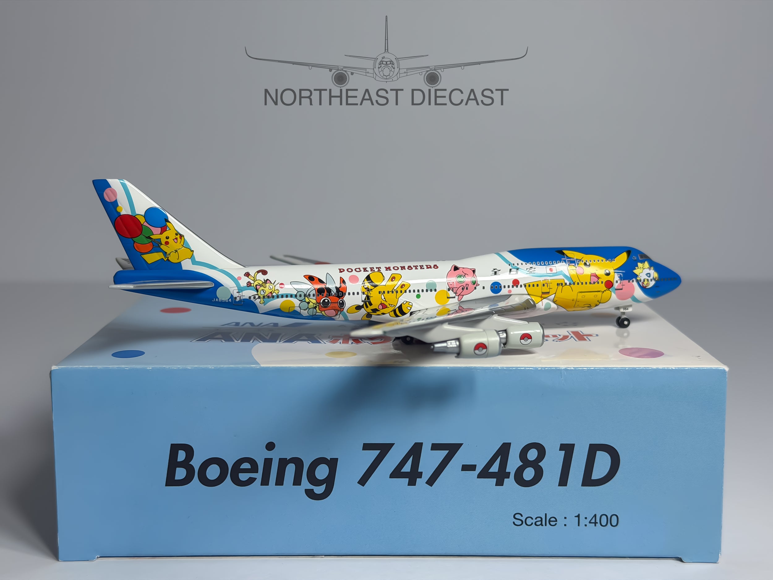 All Nippon Airlines (ANA) Boeing 747-400 1:400 Tucano Line JA8964 (TCJA8964)
