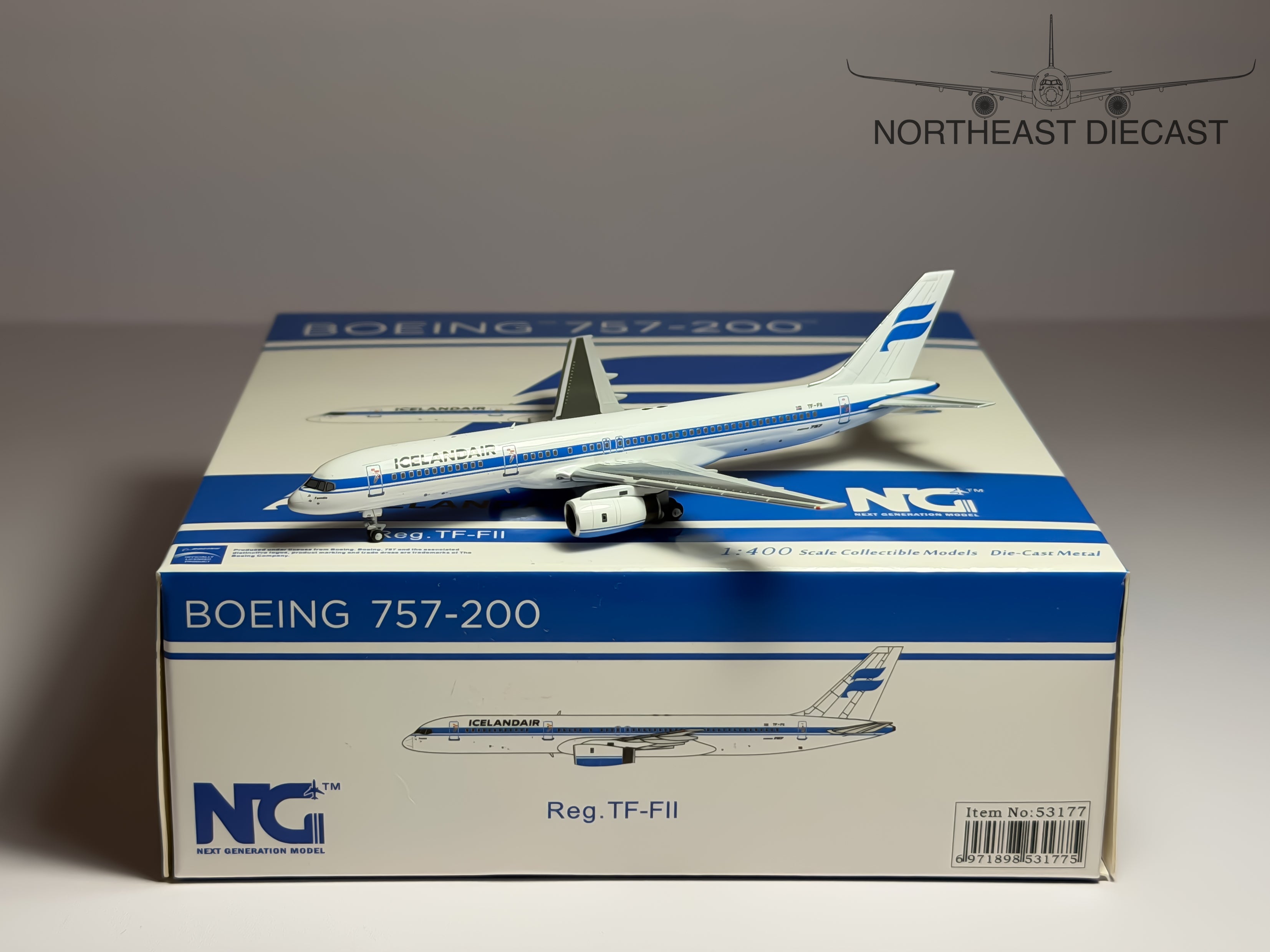 Icelandair Boeing 757-200 1:400 NG Models TF-FII (NG53177)