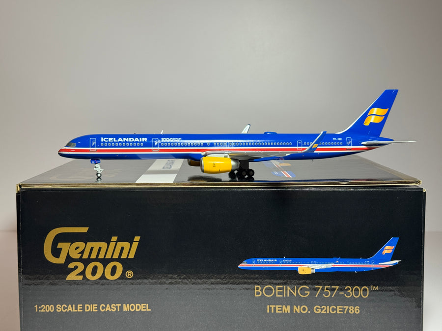 Gemini Jets 1:200 Icelandair Boeing 757-300 TF-ISX 100 Years G2ICE786
