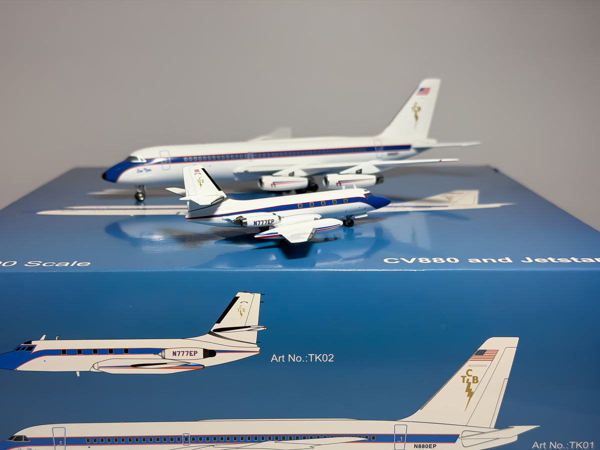 Elvis Presley Private Convair CV-880 Lockheed L-1329 Jet Star 1:200 Inflight200 N880EP & N777EP (TK01/TK02)